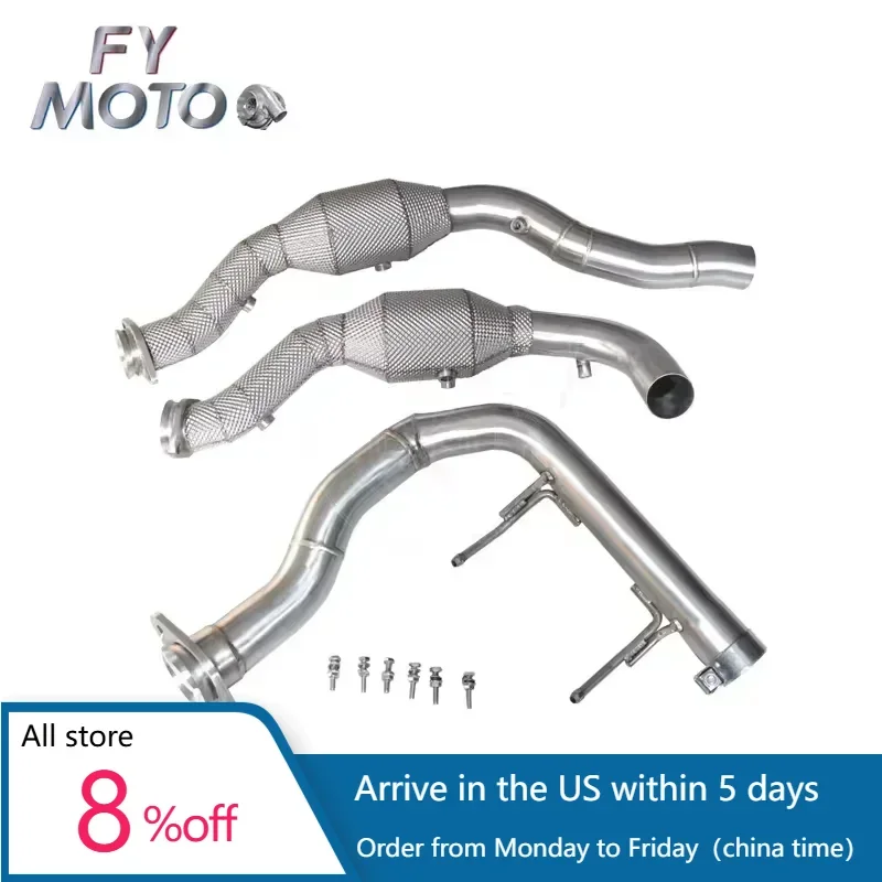 Wholesale Exhaust Catalytic Downpipe for Ford F150 SVT RAPTOR 3.5TT 2015-2019 twin turbo with heat shield
Wholesale Exhaust Catalytic Downpipe for Ford F150 SVT RAPTOR 3.5TT 2015-2019 twin turbo with heat shield