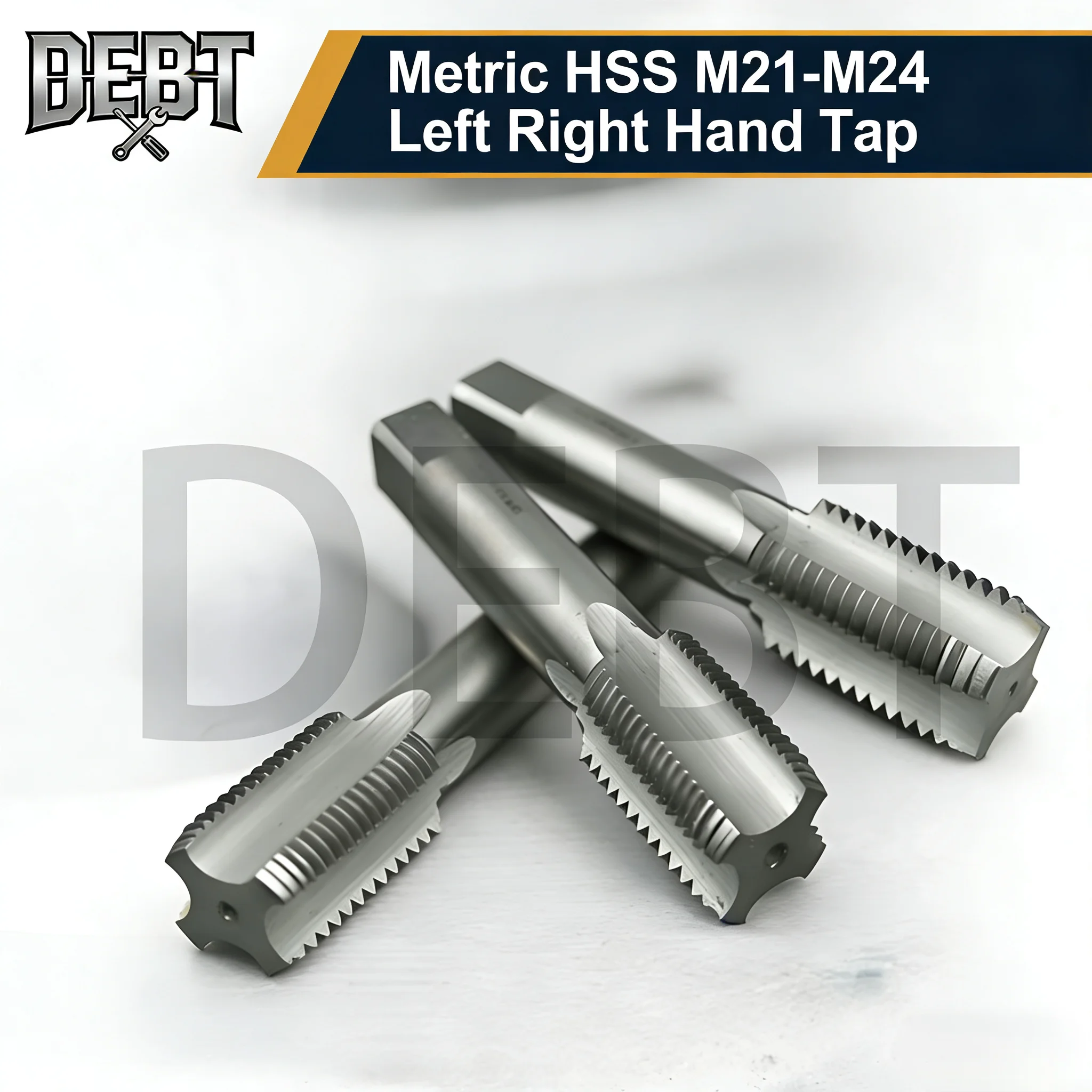 Debt Metric HSS M21-M24 Machine/manual Straight Flute Tap, Left Right Hand, Specifications include M21, M22, M23, M24
Debt Metric HSS M21-M24 Machine/manual Straight Flute Tap, Left Right Hand, Specifications include M21, M22, M23, M24