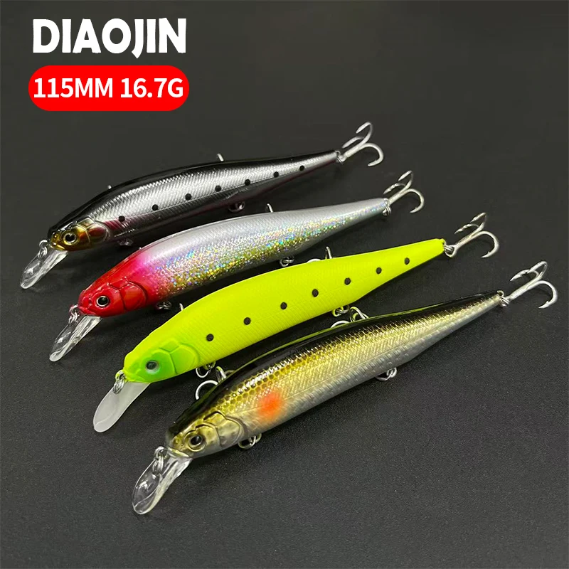 115mm 16.7g Minnow Fishing Lure Weight Transfer Sabre Long Casting Artificial Hard Bait Sinking Professional Bass Pike Jerkbait
115mm 16.7g Minnow Fishing Lure Weight Transfer Sabre Long Casting Artificial Hard Bait Sinking Professional Bass Pike Jerkbait