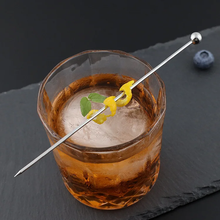 Stylish Stainless Steel Cocktail Needles Serve as Olive Decorative Pins Fruit Forks for Bartending
Stylish Stainless Steel Cocktail Needles Serve as Olive Decorative Pins Fruit Forks for Bartending