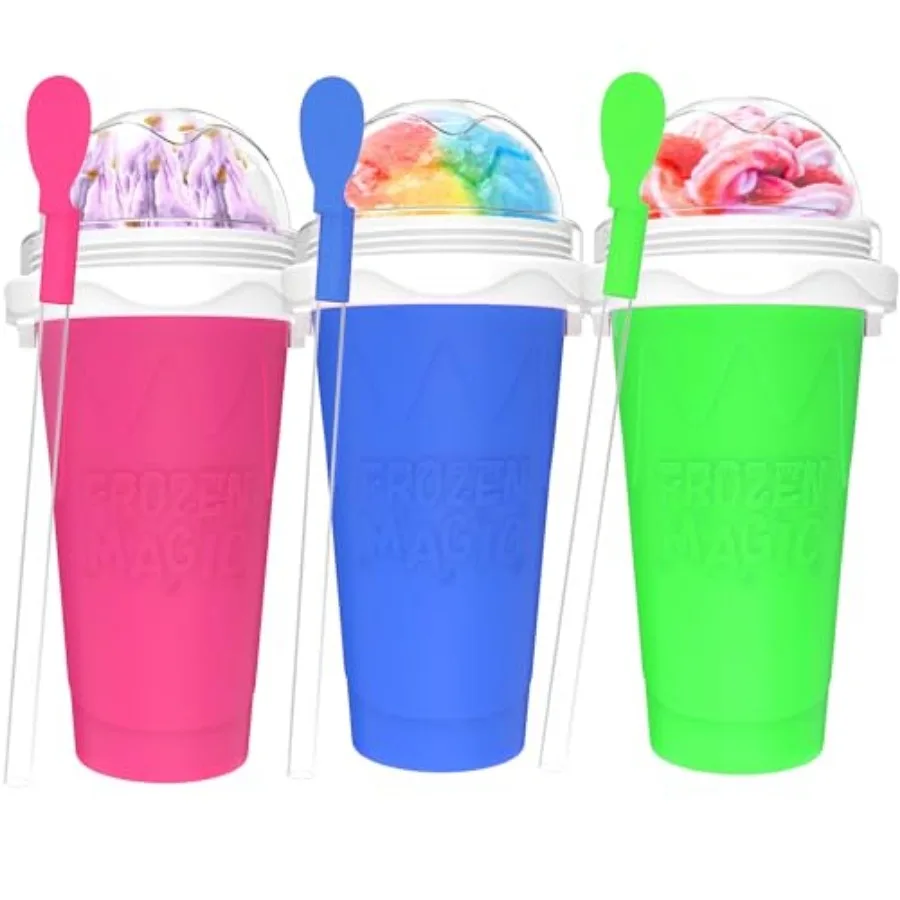 3PCS Slushie Maker Cup, DIY Magic Quick Frozen Smoothies Cups for Homemade Milk Shake Ice Cream Maker, Cooling Cups, Double Lay
3PCS Slushie Maker Cup, DIY Magic Quick Frozen Smoothies Cups for Homemade Milk Shake Ice Cream Maker, Cooling Cups, Double Lay