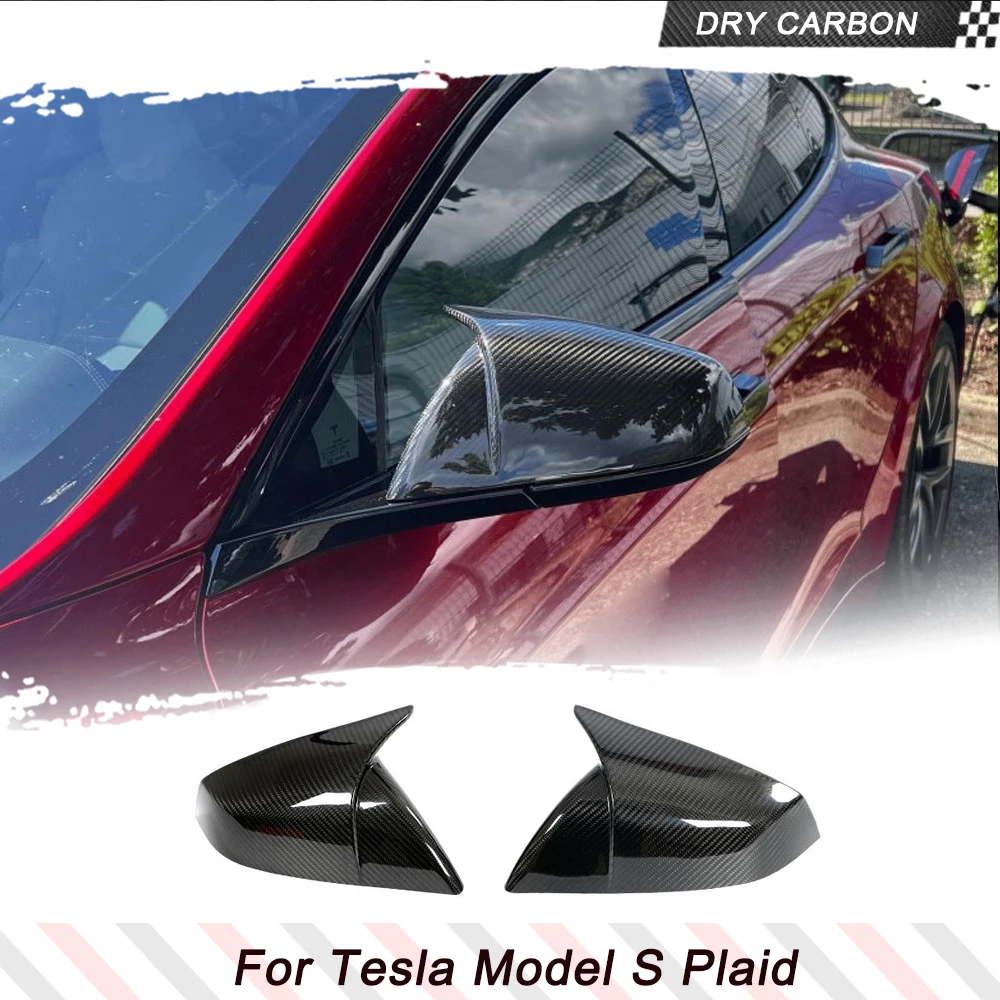 Dry Carbon Fiber Mirror Covers Caps for Tesla Model S Sedan 4 Door 2021-2023 2pcs/pair Car Rearview Mirror Caps Add on Style
Dry Carbon Fiber Mirror Covers Caps for Tesla Model S Sedan 4 Door 2021-2023 2pcs/pair Car Rearview Mirror Caps Add on Style