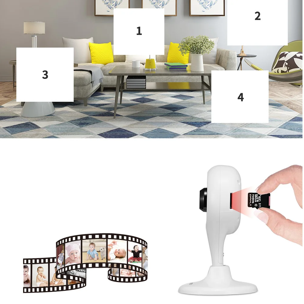 1080P Ip Camera Home Security 4G 128Gb Card Night Vision Motion Remote Control Durable Network Webcam
1080P Ip Camera Home Security 4G 128Gb Card Night Vision Motion Remote Control Durable Network Webcam