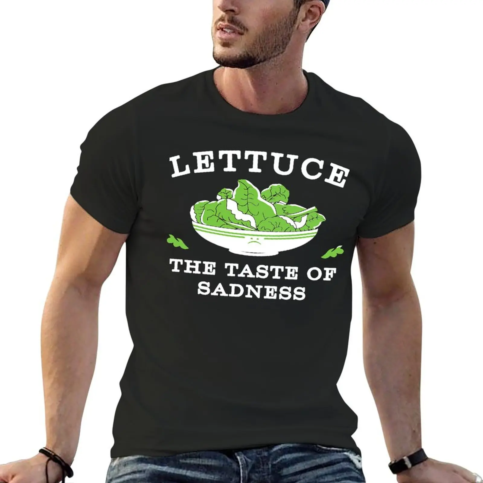 Lettuce the taste of sadness T-Shirt Short sleeve tee summer top mens champion t shirts
Lettuce the taste of sadness T-Shirt Short sleeve tee summer top mens champion t shirts