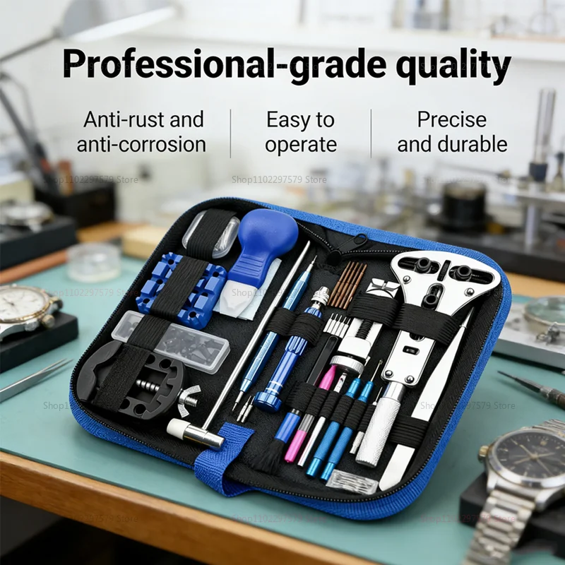 212 Pcs Watch Repair Tool Set Kit Watch Strap Remover Case Back Cover Opener Fixing Kit Watch Battery Replacement Repair Tools
212 Pcs Watch Repair Tool Set Kit Watch Strap Remover Case Back Cover Opener Fixing Kit Watch Battery Replacement Repair Tools