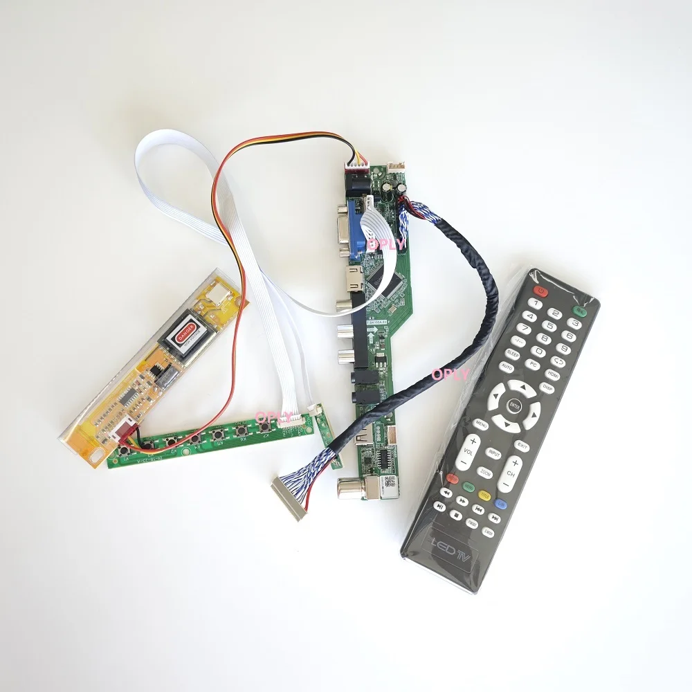 TV Controller board kit VGA USB HDMI-compatible RF for B156XW01 LP156WH1 15.6" 1366X768 LCD panel AV screen monitor DIY
TV Controller board kit VGA USB HDMI-compatible RF for B156XW01 LP156WH1 15.6" 1366X768 LCD panel AV screen monitor DIY