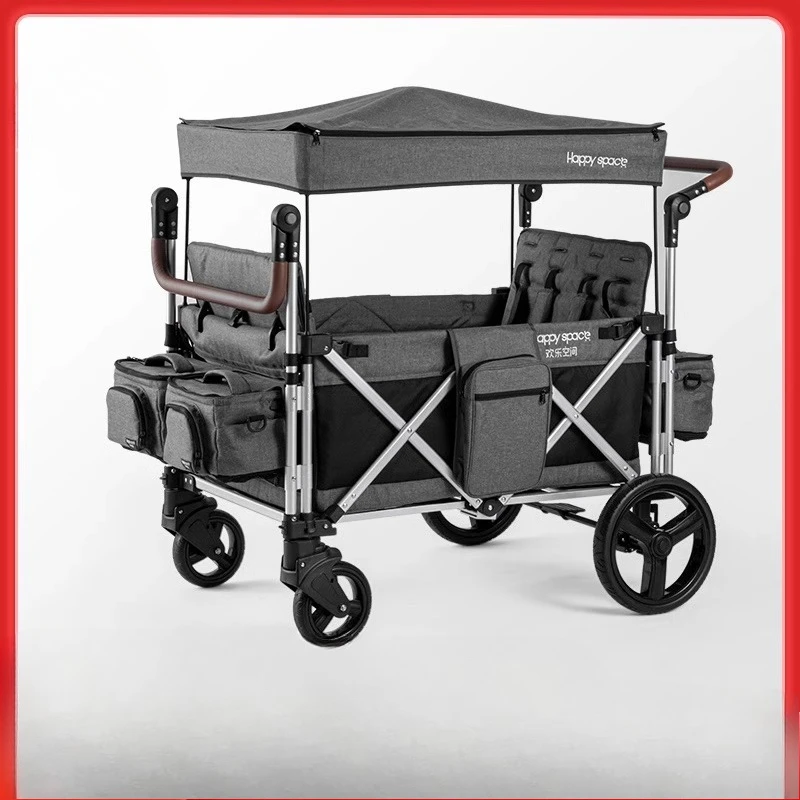 Children's outdoor twin babies can sit and lie down, baby walking artifact baby second child camp four-seat cart
Children's outdoor twin babies can sit and lie down, baby walking artifact baby second child camp four-seat cart