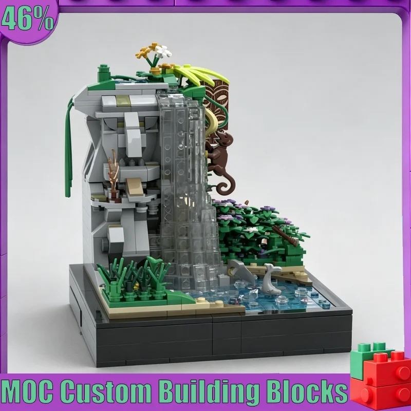 865PCS MOC Carved God Waterfall Sacred Shrine Model Custom Puzzle DIY Creative Assembly Educational Toy Collection Display Gift
865PCS MOC Carved God Waterfall Sacred Shrine Model Custom Puzzle DIY Creative Assembly Educational Toy Collection Display Gift