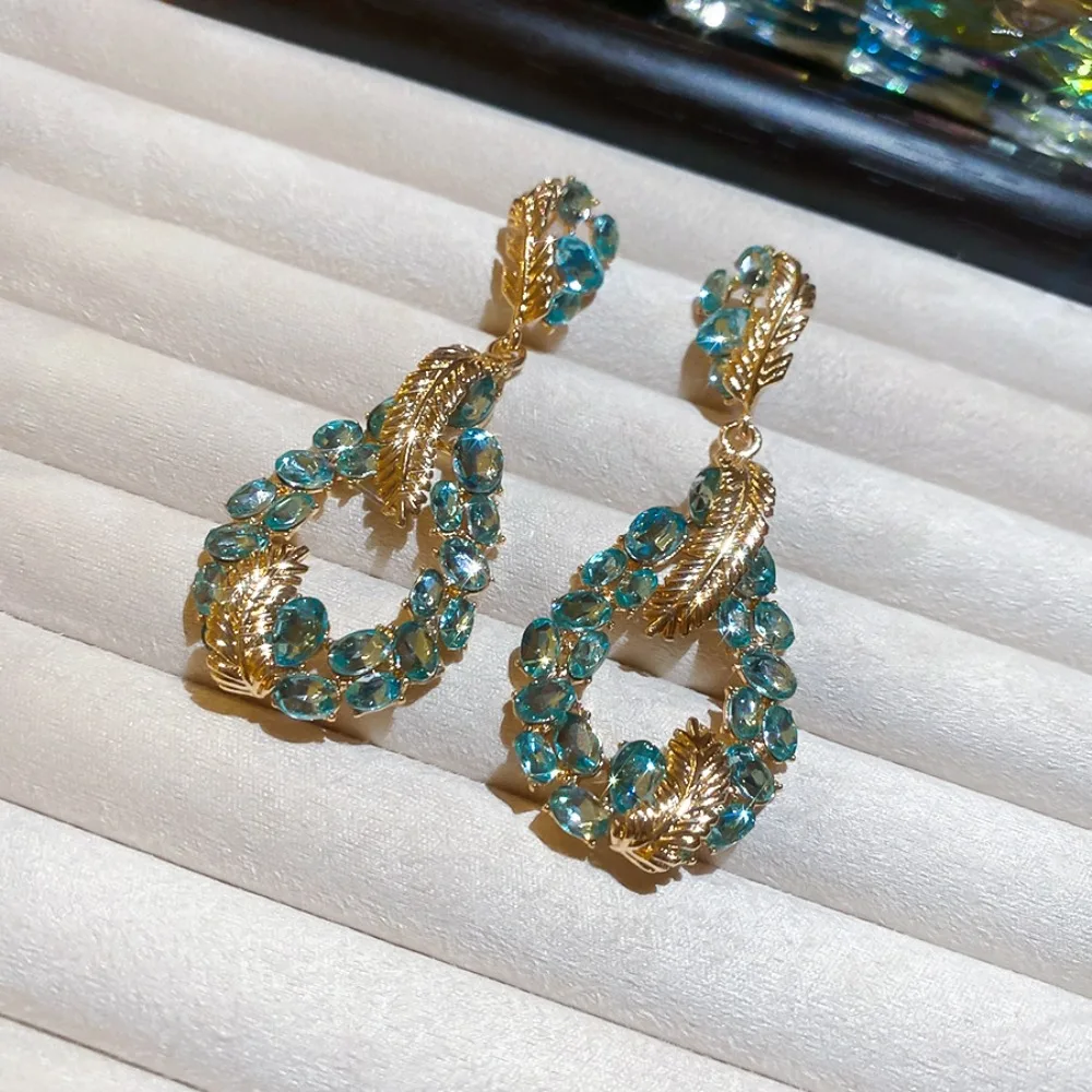 Gold Tone Feather Earrings Rhinestones Teardrop Shape Rhinestones Earrings Feather Design Teardrop Earrings Office Wear
Gold Tone Feather Earrings Rhinestones Teardrop Shape Rhinestones Earrings Feather Design Teardrop Earrings Office Wear