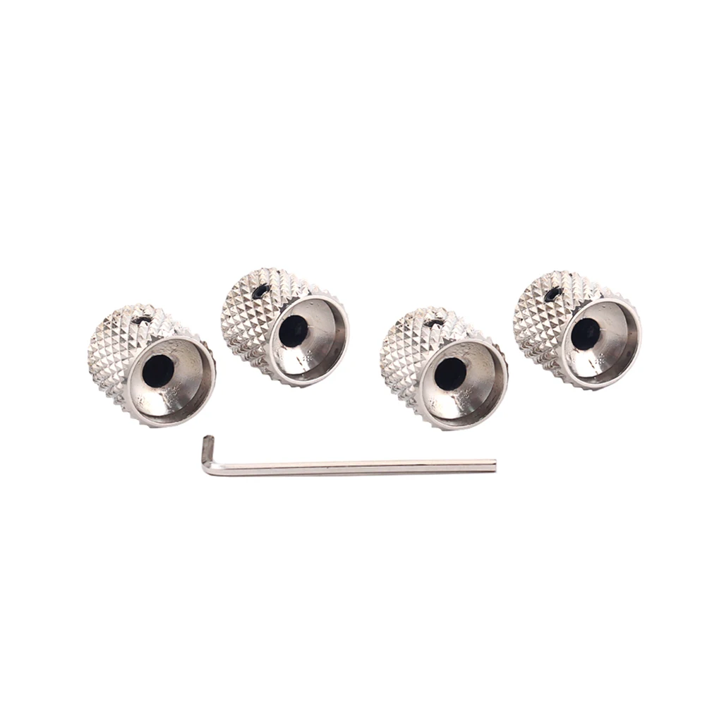 4 Pcs Aluminum Alloy Electric Bass Guitar Volume Tone Control Knobs Flat Knobs Guitar Parts Accessories GD139A (Silver)
4 Pcs Aluminum Alloy Electric Bass Guitar Volume Tone Control Knobs Flat Knobs Guitar Parts Accessories GD139A (Silver)