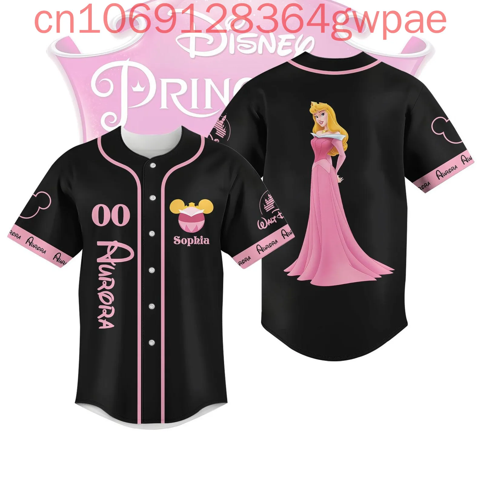 Custom Name Disney Sleeping Beauty Aurora Baseball Jersey Men's Women's Kids Short Sleeve Baseball Shirts Casual Sports Outfits
Custom Name Disney Sleeping Beauty Aurora Baseball Jersey Men's Women's Kids Short Sleeve Baseball Shirts Casual Sports Outfits