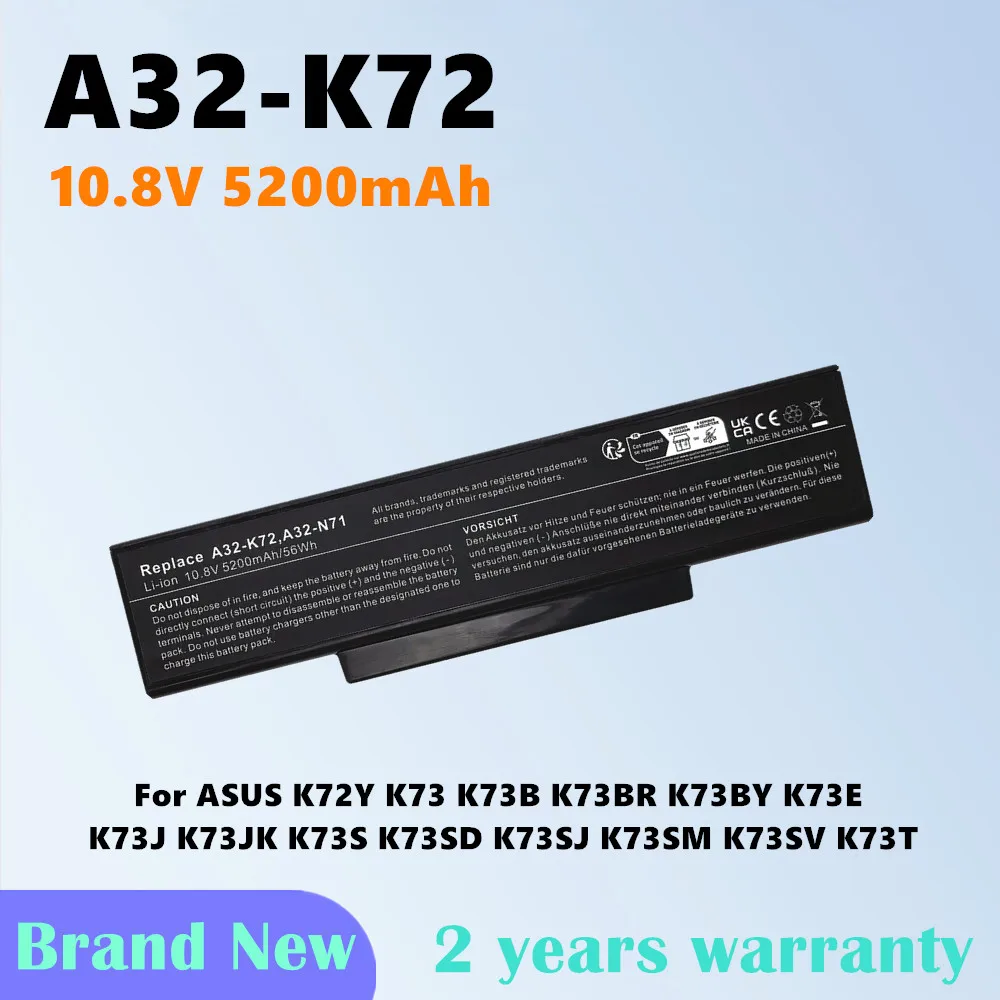 A32-K72 Аккумулятор для ноутбука Asus A72 A72D A72F A72J K72 K72D K72F K72J K72K K72L K72N K72P K72Q K72R K72S K73 N71 N71J N73 X77
A32-K72 Аккумулятор для ноутбука Asus A72 A72D A72F A72J K72 K72D K72F K72J K72K K72L K72N K72P K72Q K72R K72S K73 N71 N71J N73 X77