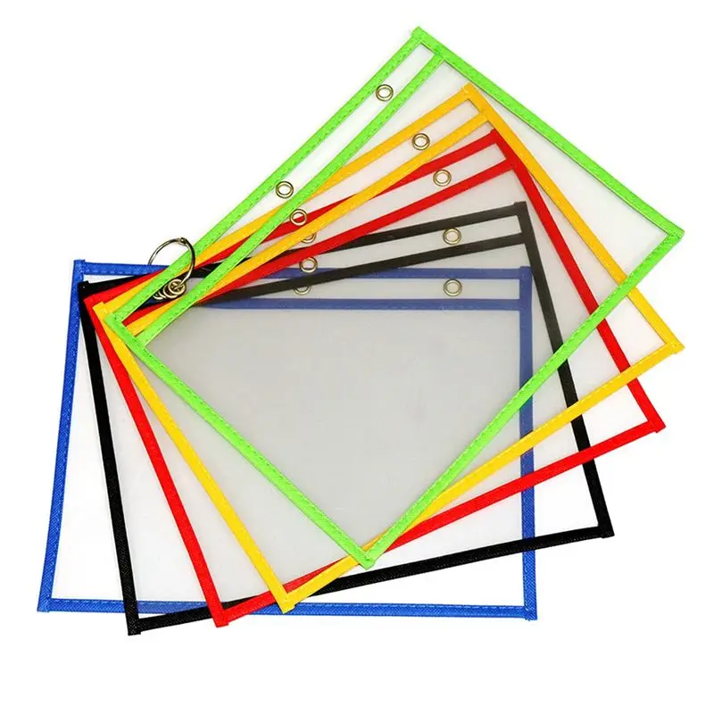 QWE-10PCS Side-Opening 3-Hole Dry Erase Bag Reusable Dry Erase File Bag School Supplies, Teaching Aids
QWE-10PCS Side-Opening 3-Hole Dry Erase Bag Reusable Dry Erase File Bag School Supplies, Teaching Aids