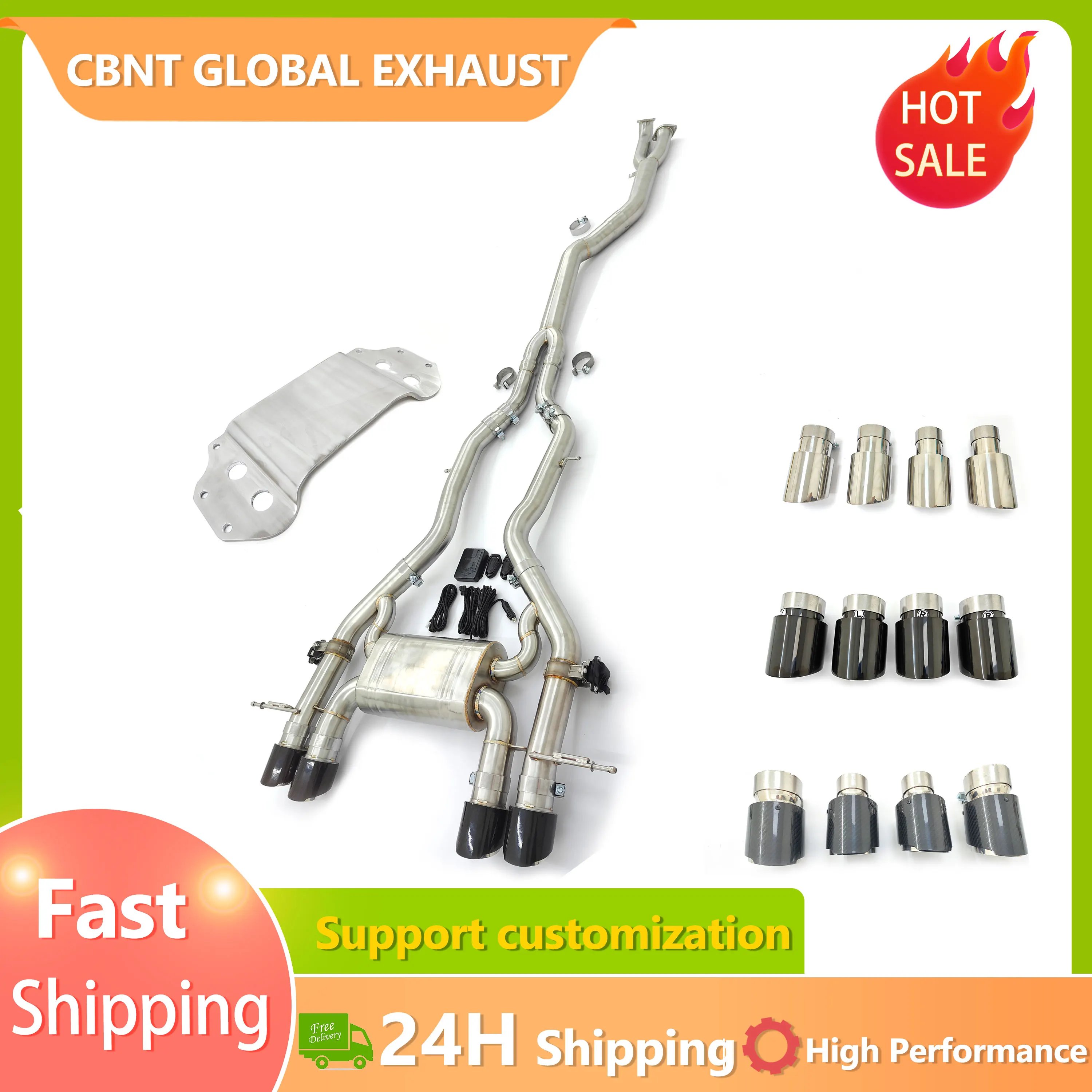 Выхлопная система Valvetronic Catback из нержавеющей стали CBNT для BMW G87 M2 S58 3.0T, одинарный глушитель Catback с клапаном средней трубы 3,5 дюйма
Выхлопная система Valvetronic Catback из нержавеющей стали CBNT для BMW G87 M2 S58 3.0T, одинарный глушитель Catback с клапаном средней трубы 3,5 дюйма