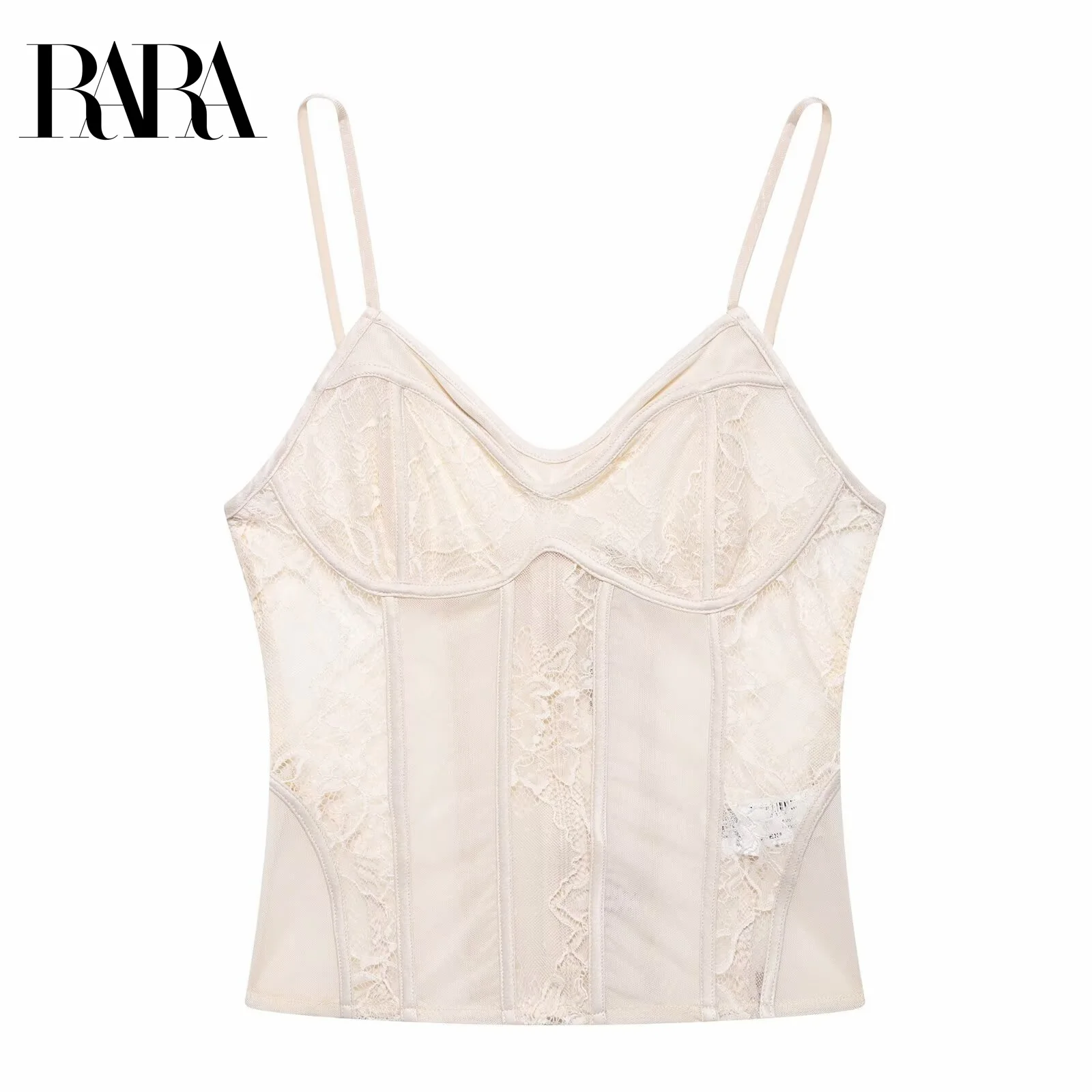 RARA Womens Sexy Lace Bodycon Cropped Spaghetti Strap Top Stylish V Neck Lace Detailing Ladies Fashion
RARA Womens Sexy Lace Bodycon Cropped Spaghetti Strap Top Stylish V Neck Lace Detailing Ladies Fashion