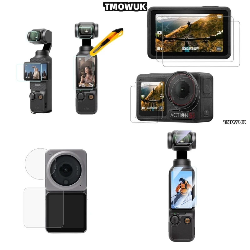 For DJI Pocket 1 2 Osmo Pocket 3, UV Protection Screen Protector For Action 2 4 Pro.
For DJI Pocket 1 2 Osmo Pocket 3, UV Protection Screen Protector For Action 2 4 Pro.