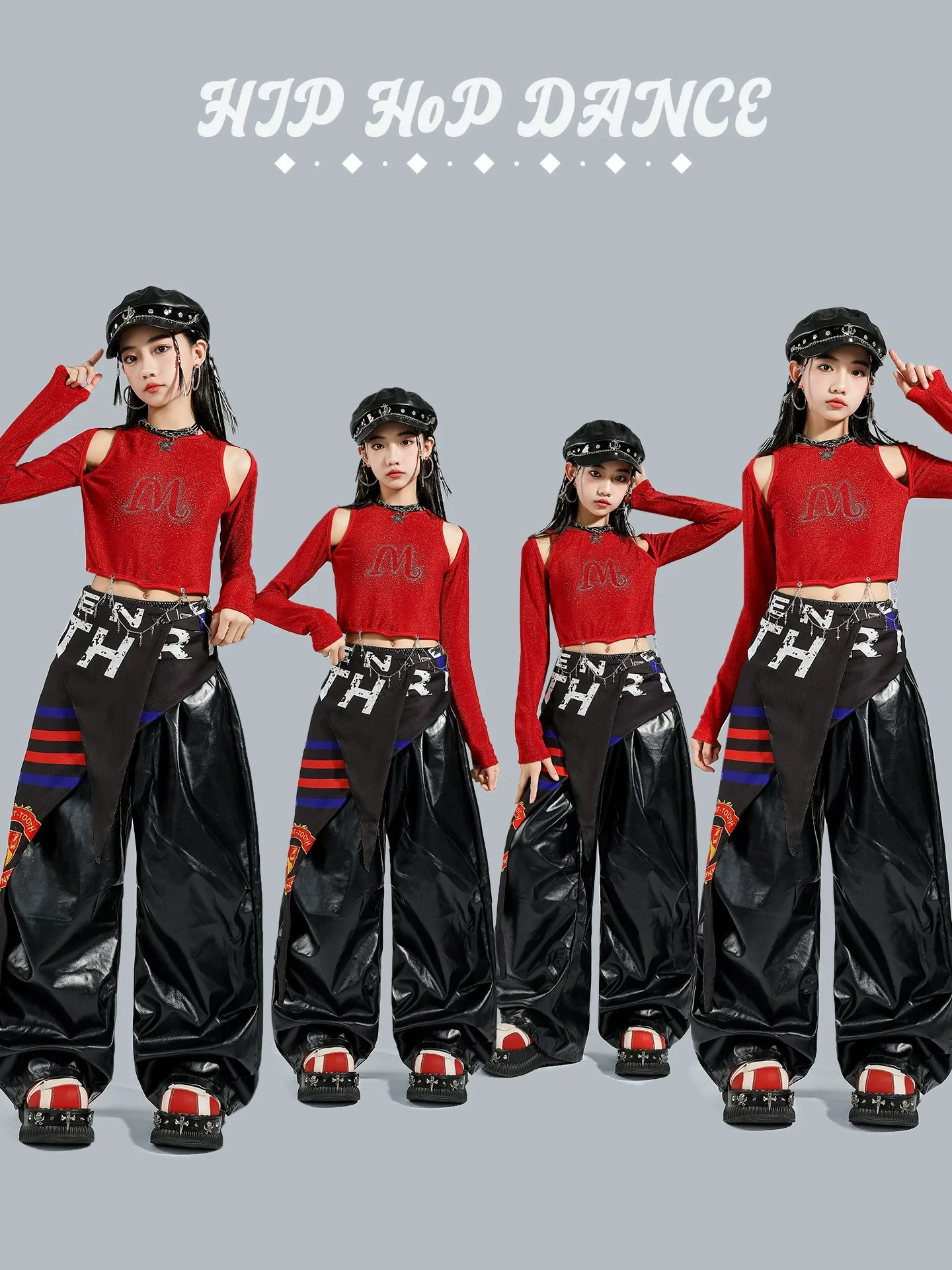 Girls Jazz Hip Hop Street Dance Costume Set Cool Faionable K Performance orm Child Fem Model Outfit Traditional H...
Girls Jazz Hip Hop Street Dance Costume Set Cool Faionable K Performance orm Child Fem Model Outfit Traditional H...