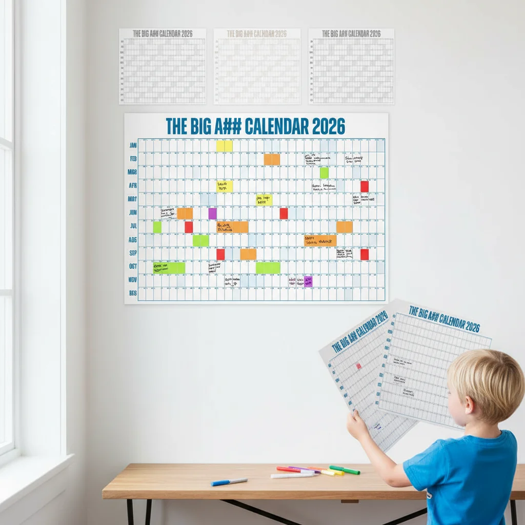 Прочный большой календарь-планировщик на 2026 год, наклейка с расписанием, мишень-планировщик, 365 дней, лист-планировщик, настенный календарь, офисные принадлежности
Прочный большой календарь-планировщик на 2026 год, наклейка с расписанием, мишень-планировщик, 365 дней, лист-планировщик, настенный календарь, офисные принадлежности