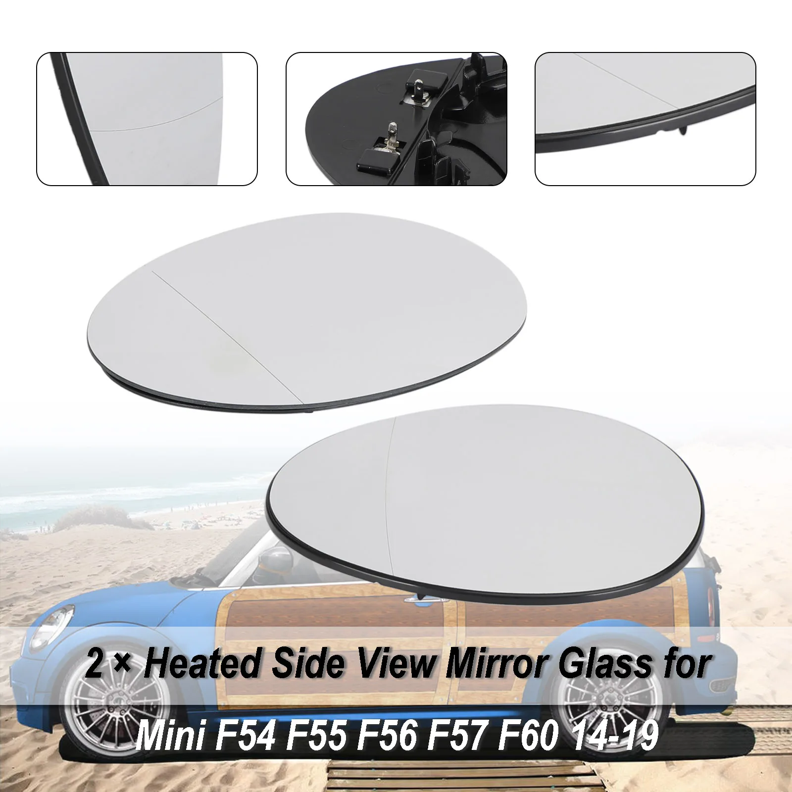 Artudatech 51167366039 51167366040 2 × Heated Side View Mirror Glass for Mini F54 F55 F56 F57 F60 2014-2019 2015 2016 2017 2018
Artudatech 51167366039 51167366040 2 × Heated Side View Mirror Glass for Mini F54 F55 F56 F57 F60 2014-2019 2015 2016 2017 2018
