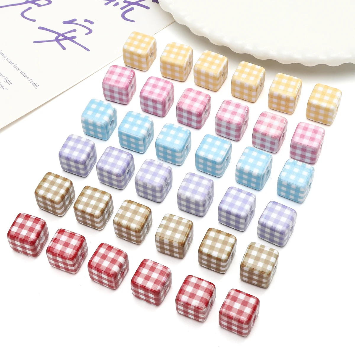 2Pcs Acrylic Square Beads Colorful Checkerboard Straight Hole Spacer Beads For Bracelet Necklace DIY Jewelry Making Accessories
2Pcs Acrylic Square Beads Colorful Checkerboard Straight Hole Spacer Beads For Bracelet Necklace DIY Jewelry Making Accessories