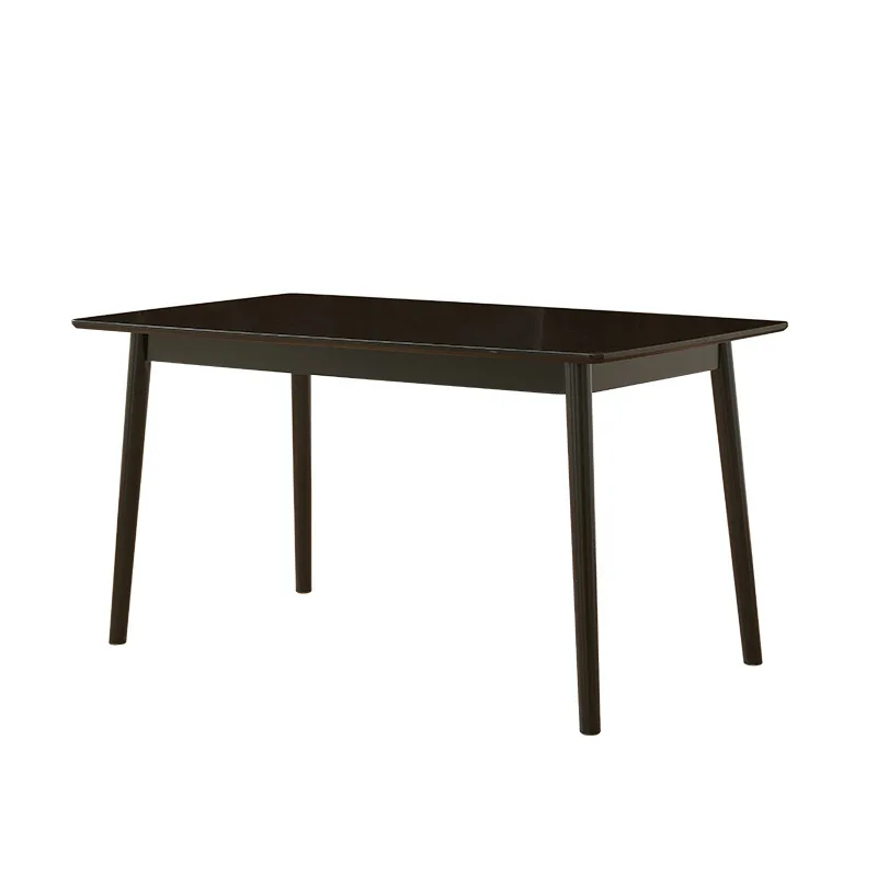 #Nordic Modern Simple Luxury Rectangular Dining Table Solid Bamboo Black Chair Combination for Home and Small Apartment
#Nordic Modern Simple Luxury Rectangular Dining Table Solid Bamboo Black Chair Combination for Home and Small Apartment