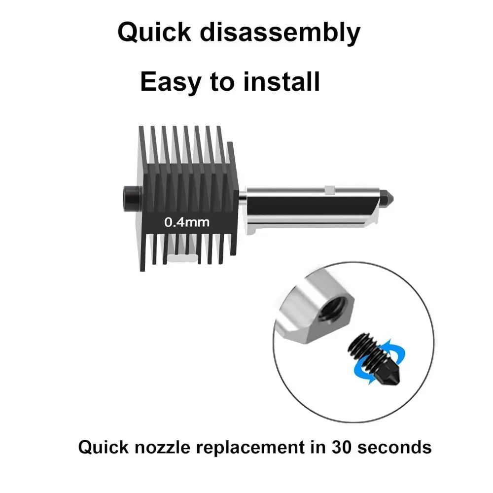 Multi-Size 3D Printer Hot End Replacement High Performance Hotend Kit High Temperature Resistant for BambuLabu A1/A1 MINI
Multi-Size 3D Printer Hot End Replacement High Performance Hotend Kit High Temperature Resistant for BambuLabu A1/A1 MINI