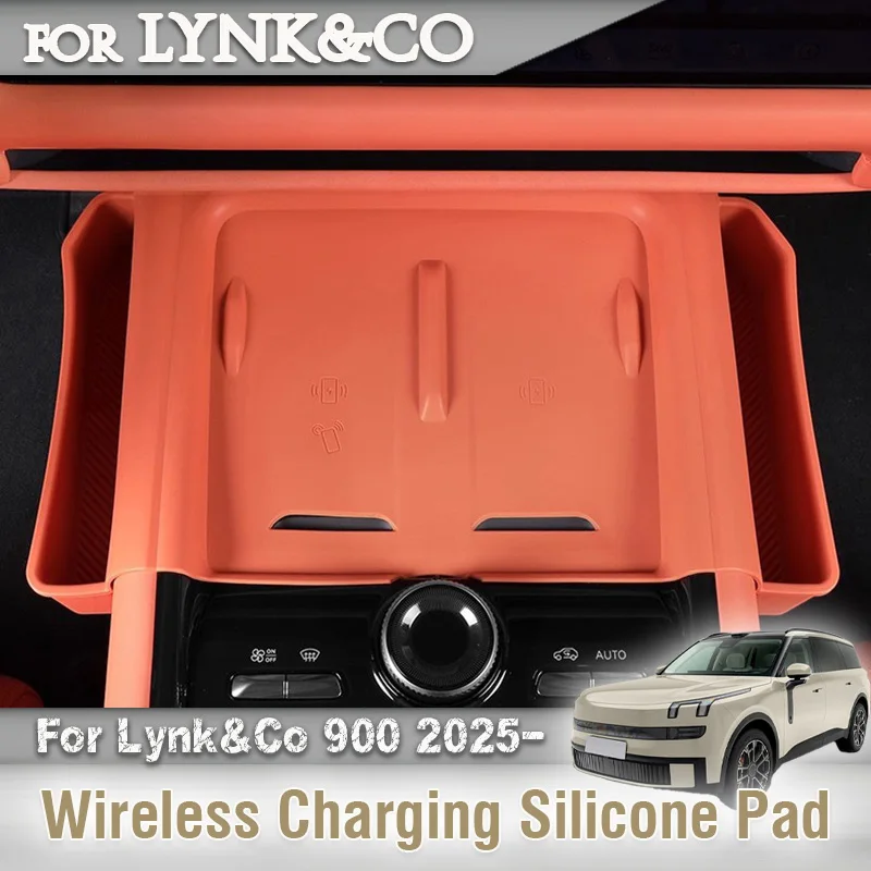 For Lynk&Co 900 2025 2026 Car Center Console Wireless Charging Silicone Mat with Storage Pocket Protective Mat Organizer
For Lynk&Co 900 2025 2026 Car Center Console Wireless Charging Silicone Mat with Storage Pocket Protective Mat Organizer