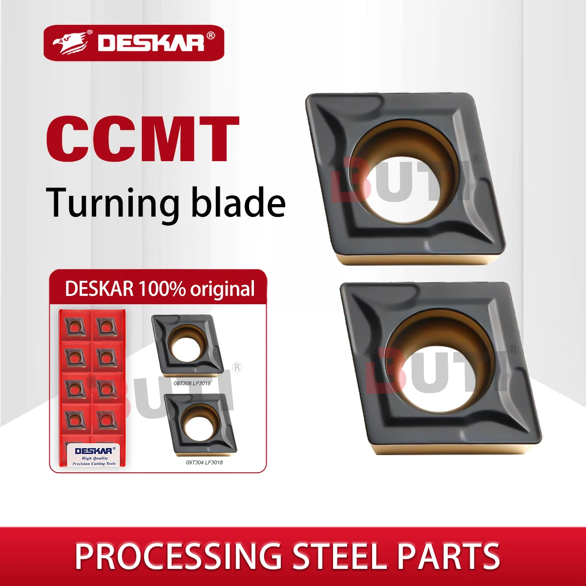 DESKAR 100% оригинальные токарные пластины CCMT09T304 CCMT09T308 LF3018 Карбидный внутренний токарный инструмент Специальные материалы для чугуна.
DESKAR 100% оригинальные токарные пластины CCMT09T304 CCMT09T308 LF3018 Карбидный внутренний токарный инструмент Специальные материалы для чугуна.