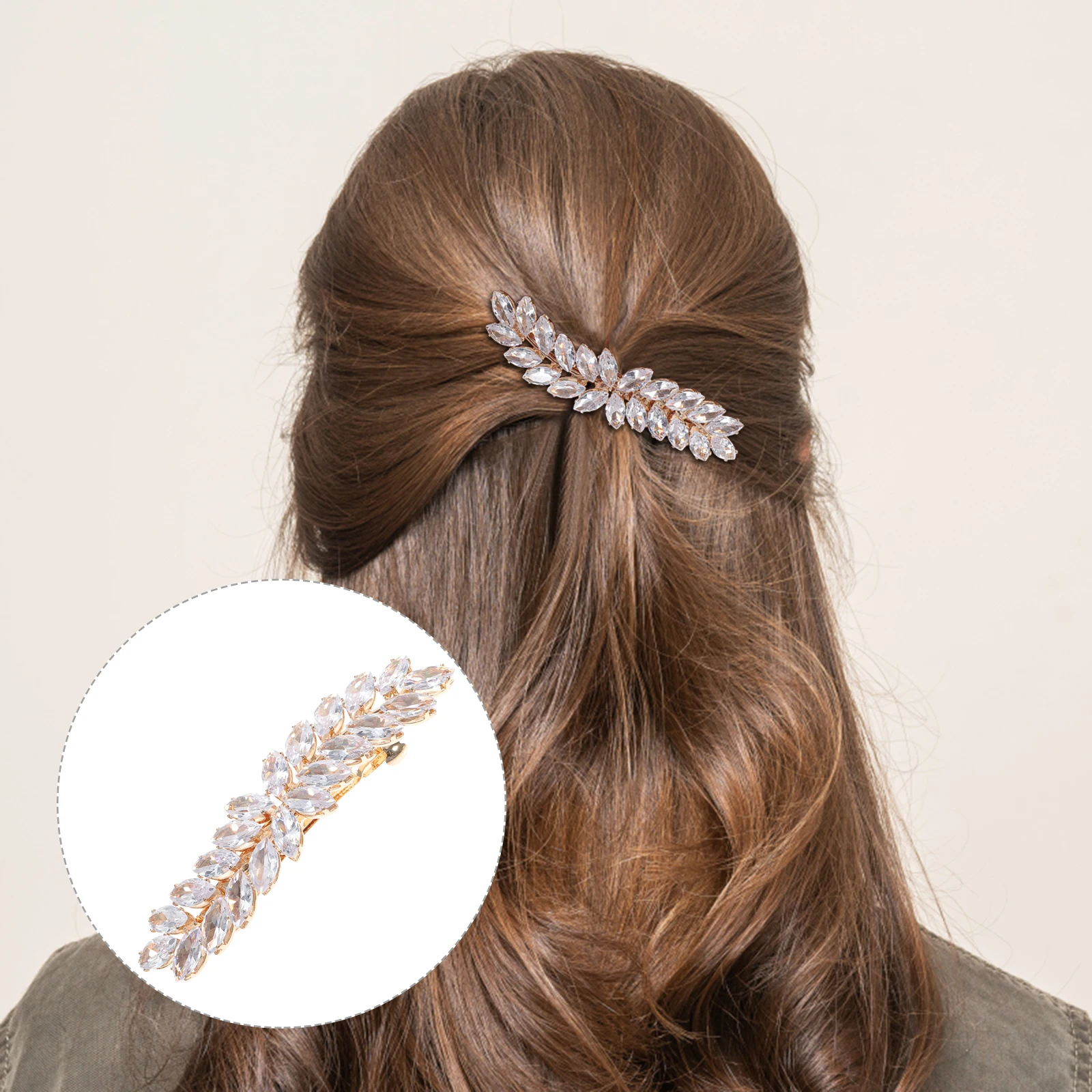 Rhinestone Hairpin Clips Shiny Decorative Back Head Accessories Bridal Wedding Party Hair Barrettes Metal Spring Clamps Long
Rhinestone Hairpin Clips Shiny Decorative Back Head Accessories Bridal Wedding Party Hair Barrettes Metal Spring Clamps Long