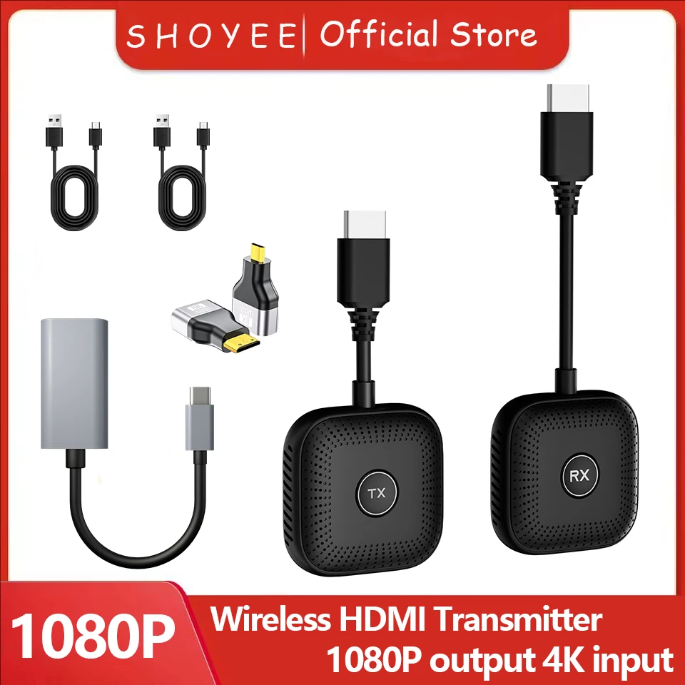 1080P 50m Wireless Extender Video Transmitter and Receiver Display Adapter for Macbook Laptop PC To TV Projector
1080P 50m Wireless Extender Video Transmitter and Receiver Display Adapter for Macbook Laptop PC To TV Projector