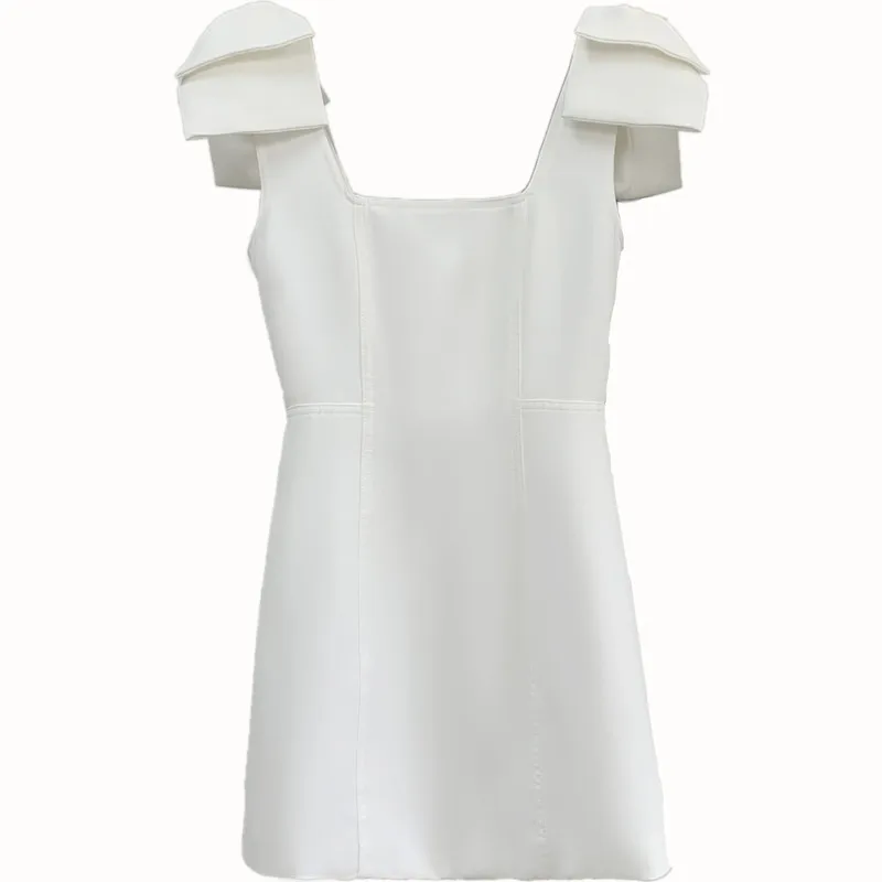 Sweet Bowknot Strap Dress Women Summer New Fashion Square Collar Solid Sleeveless Slim Party Suspenders Dresses s326
Sweet Bowknot Strap Dress Women Summer New Fashion Square Collar Solid Sleeveless Slim Party Suspenders Dresses s326