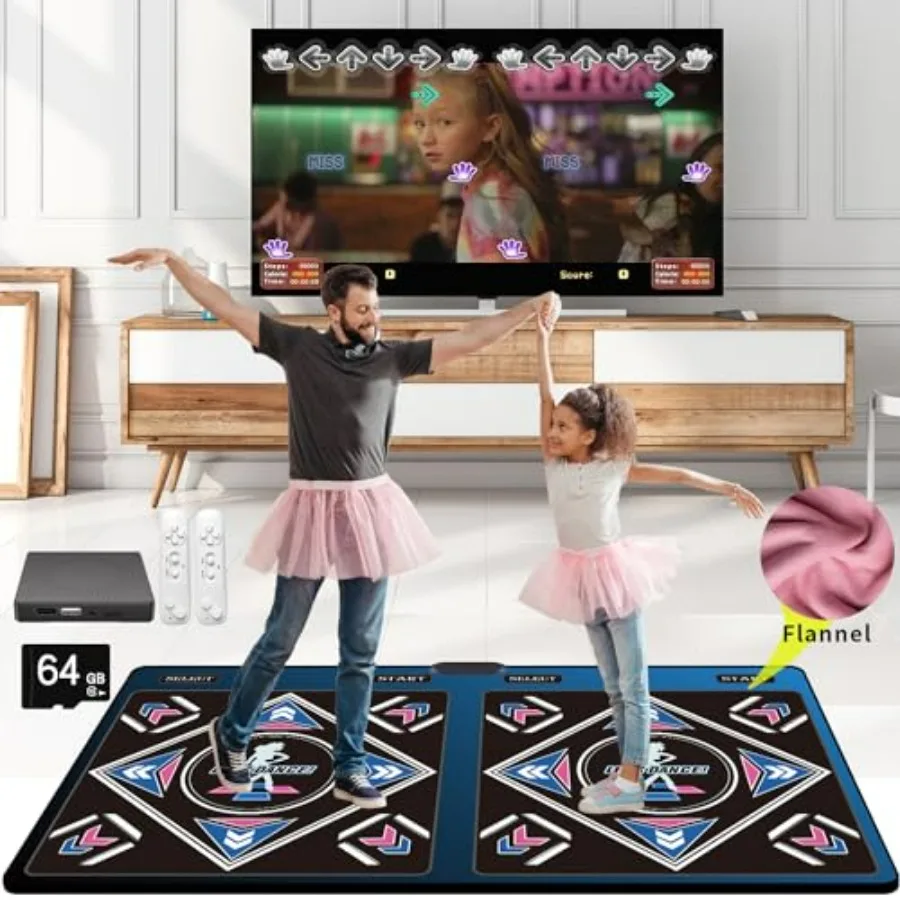 Music Dance Mat for Adults Premium Flannel Multicolor 64GB Memory 75 Music Videos 650 Songs Ideal for Fitness Dance Games TV Us
Music Dance Mat for Adults Premium Flannel Multicolor 64GB Memory 75 Music Videos 650 Songs Ideal for Fitness Dance Games TV Us