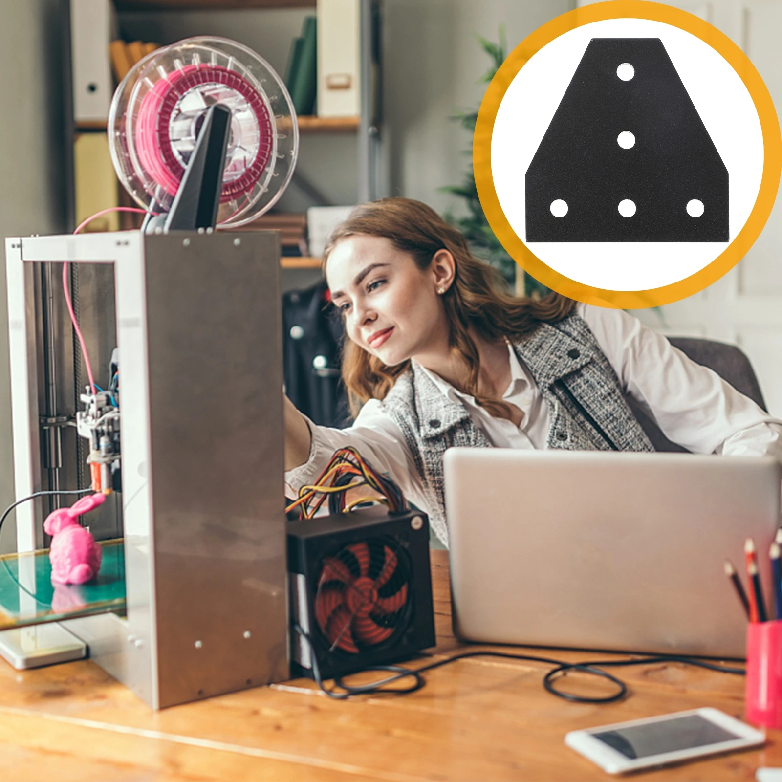 Аксессуар для 3D-принтера Простая соединительная пластина Т-образный угловой код с 5 отверстиями Высококачественный разъем для деталей 3D-печати
Аксессуар для 3D-принтера Простая соединительная пластина Т-образный угловой код с 5 отверстиями Высококачественный разъем для деталей 3D-печати