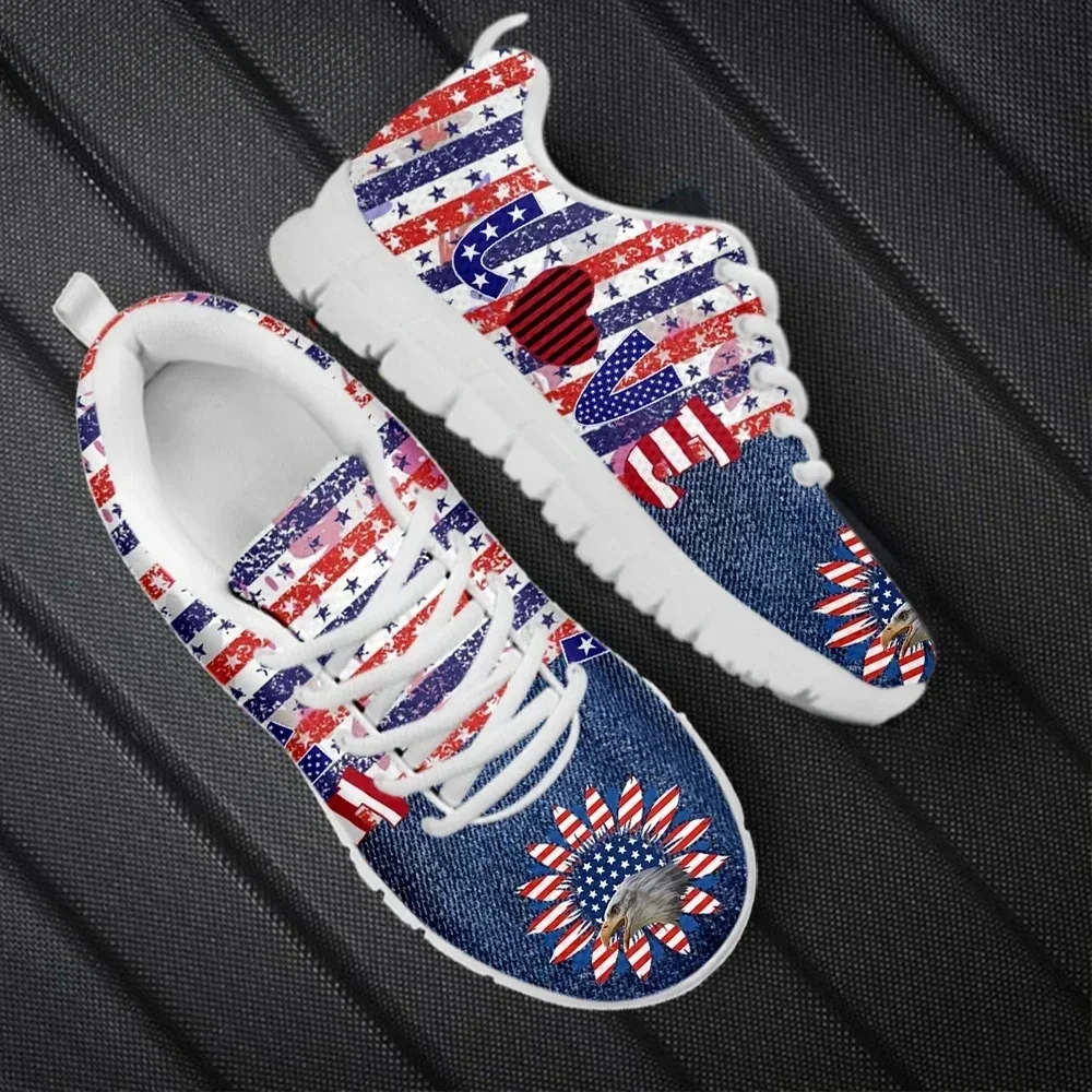 Custom Made Fashion American Flag Sunflower Love Design Flats Casual Mesh Sneakers Breathable Soft Running Shoes Lace-up Zapatos
Custom Made Fashion American Flag Sunflower Love Design Flats Casual Mesh Sneakers Breathable Soft Running Shoes Lace-up Zapatos