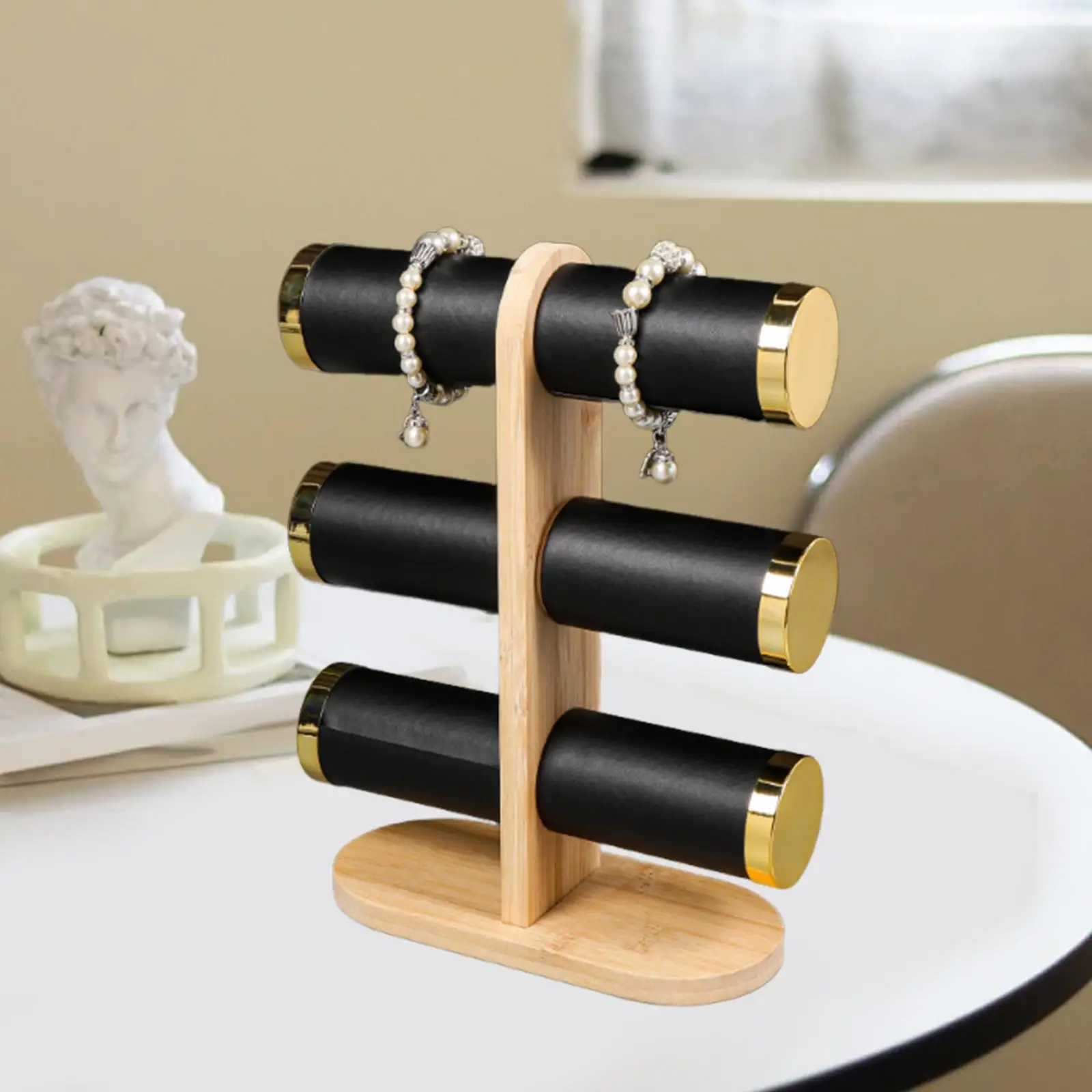 Bracelet Holder Standing PU Leather Covering Watch Holder Watch Stand for Bedroom Countertop Selling Business Home Organization
Bracelet Holder Standing PU Leather Covering Watch Holder Watch Stand for Bedroom Countertop Selling Business Home Organization