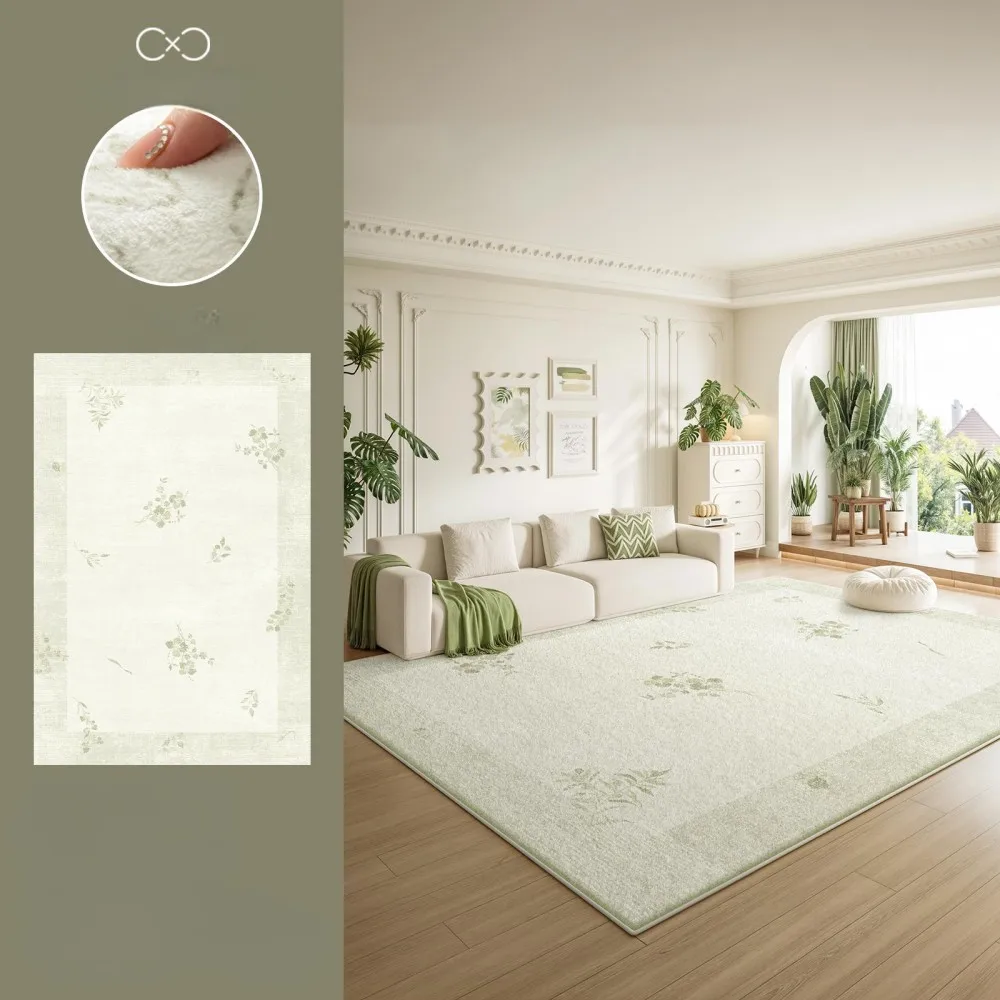 Ковер VIKAMA со свежим растительным узором, нескользящий, износостойкий, большой ковер для гостиной, спальни, легко чистящийся, стильный, домашний декор
Ковер VIKAMA со свежим растительным узором, нескользящий, износостойкий, большой ковер для гостиной, спальни, легко чистящийся, стильный, домашний декор