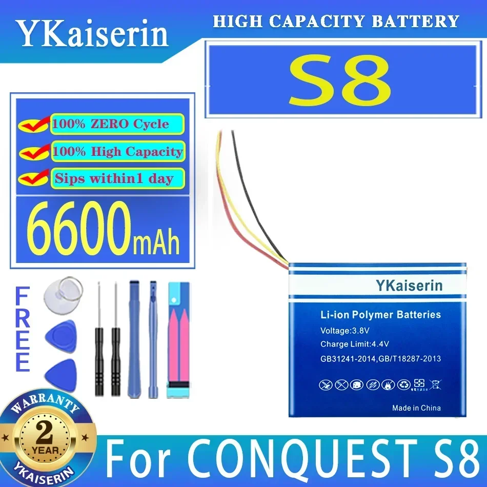Аккумулятор для мобильного телефона 6600 мАч для CONQUEST S8 S8 (для CONQUEST) высокой емкости
Аккумулятор для мобильного телефона 6600 мАч для CONQUEST S8 S8 (для CONQUEST) высокой емкости