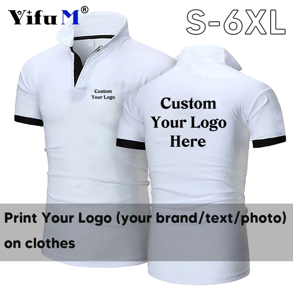 Custom T Shirt DIY Your Design Logo Text T-shirts Personalized Customized Printed Men's Polo Shirt Short Sleeve Tops Summer
Custom T Shirt DIY Your Design Logo Text T-shirts Personalized Customized Printed Men's Polo Shirt Short Sleeve Tops Summer