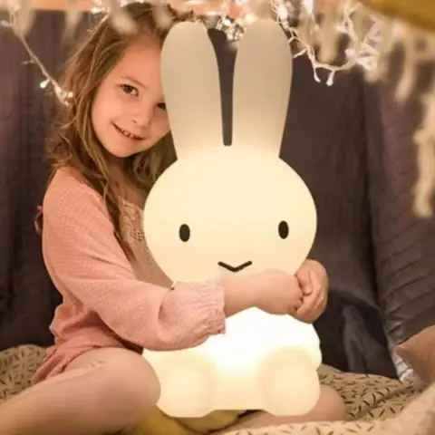 Cute LED Desk Lamp Cute Lighting Bear Rabbit Mood Light Cute Cartoon Children's Gift Bedroom Bedside Lamp Living Room Floor Lamp