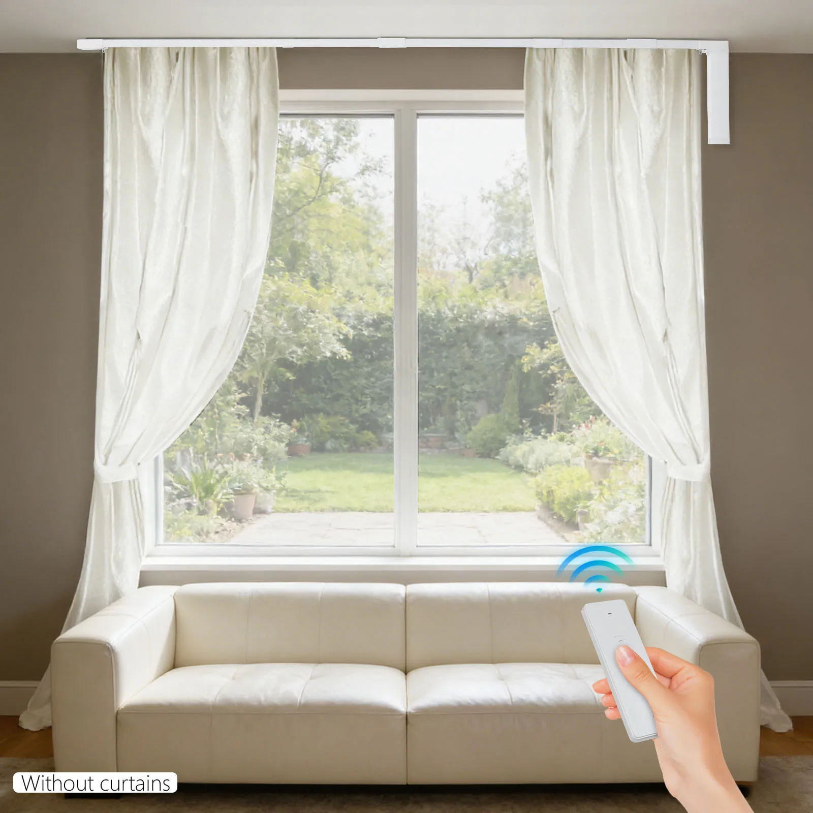 Electric Curtain Rail US Standard with Remote Control Noise Less than 38dB Suitable for Windows 2.16-3.2m (7.09-10.5ft)
Electric Curtain Rail US Standard with Remote Control Noise Less than 38dB Suitable for Windows 2.16-3.2m (7.09-10.5ft)