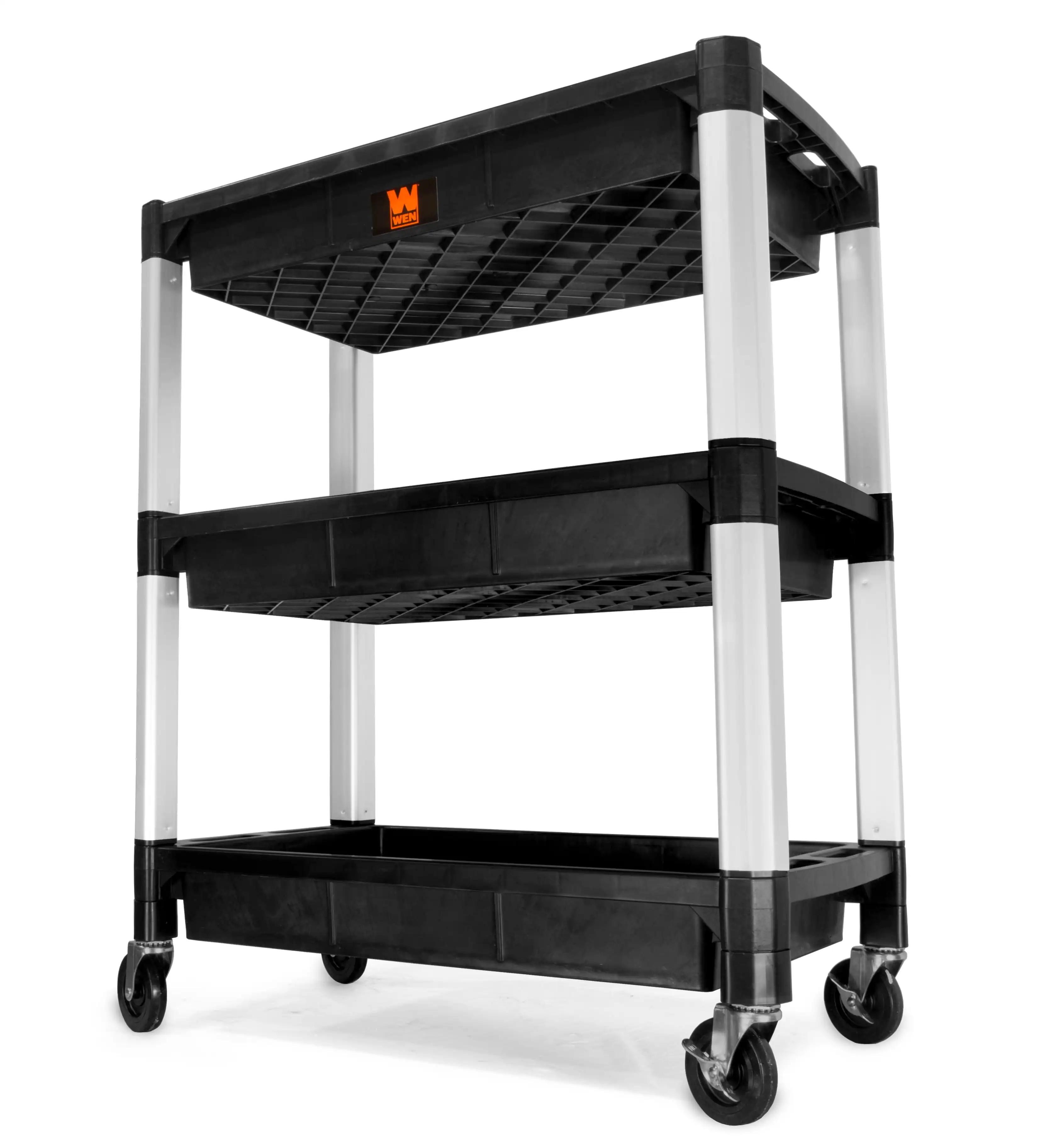 Wen Three-Tray 300-Pound Capacity Triple Decker Service and Utility Cart, 73163
Wen Three-Tray 300-Pound Capacity Triple Decker Service and Utility Cart, 73163