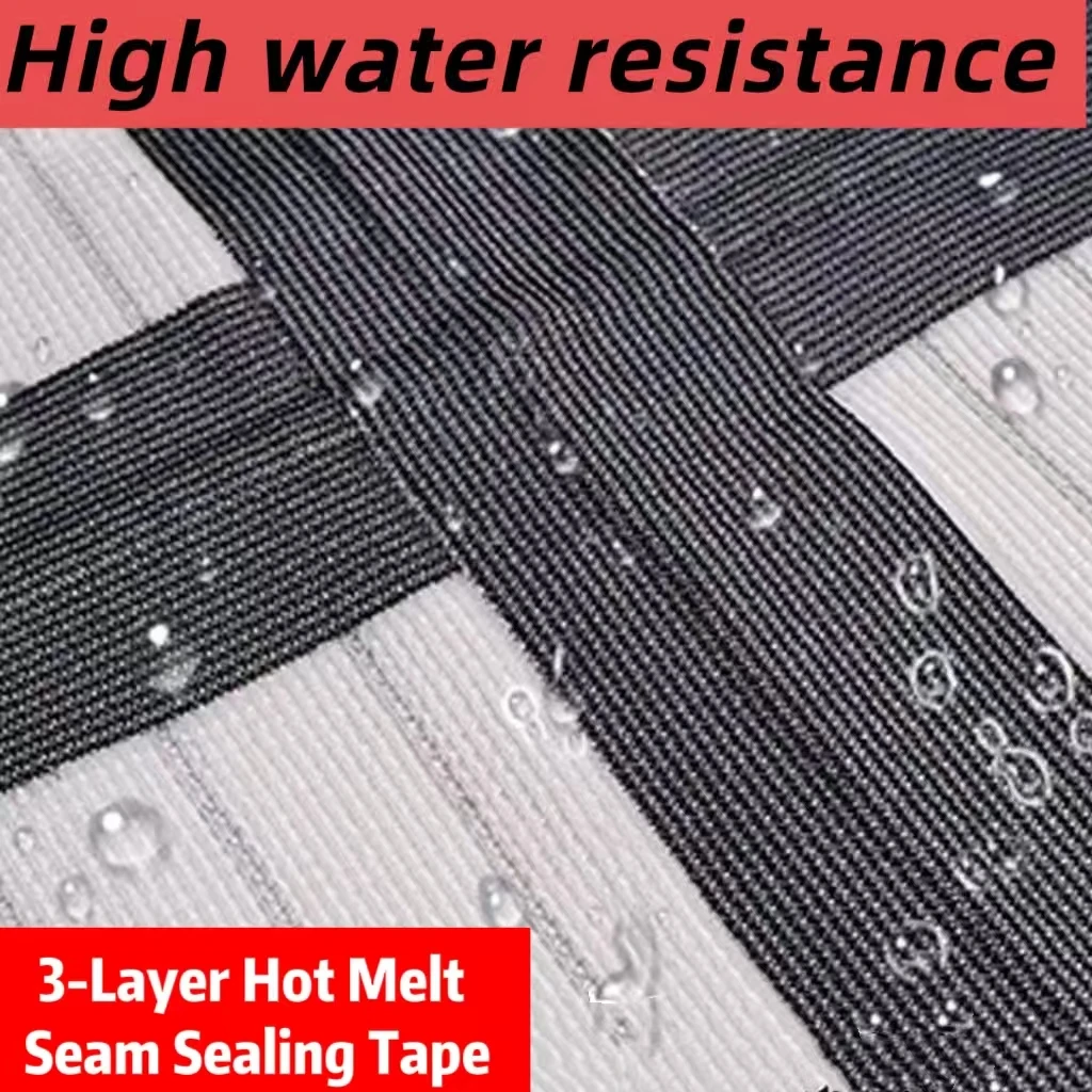 Hot Melt Seam Sealing Tape Iron On Design, Waterproof Wetsuit Repair Patch for Drysuit, Waders, Rainwear and Daily Garments
Hot Melt Seam Sealing Tape Iron On Design, Waterproof Wetsuit Repair Patch for Drysuit, Waders, Rainwear and Daily Garments