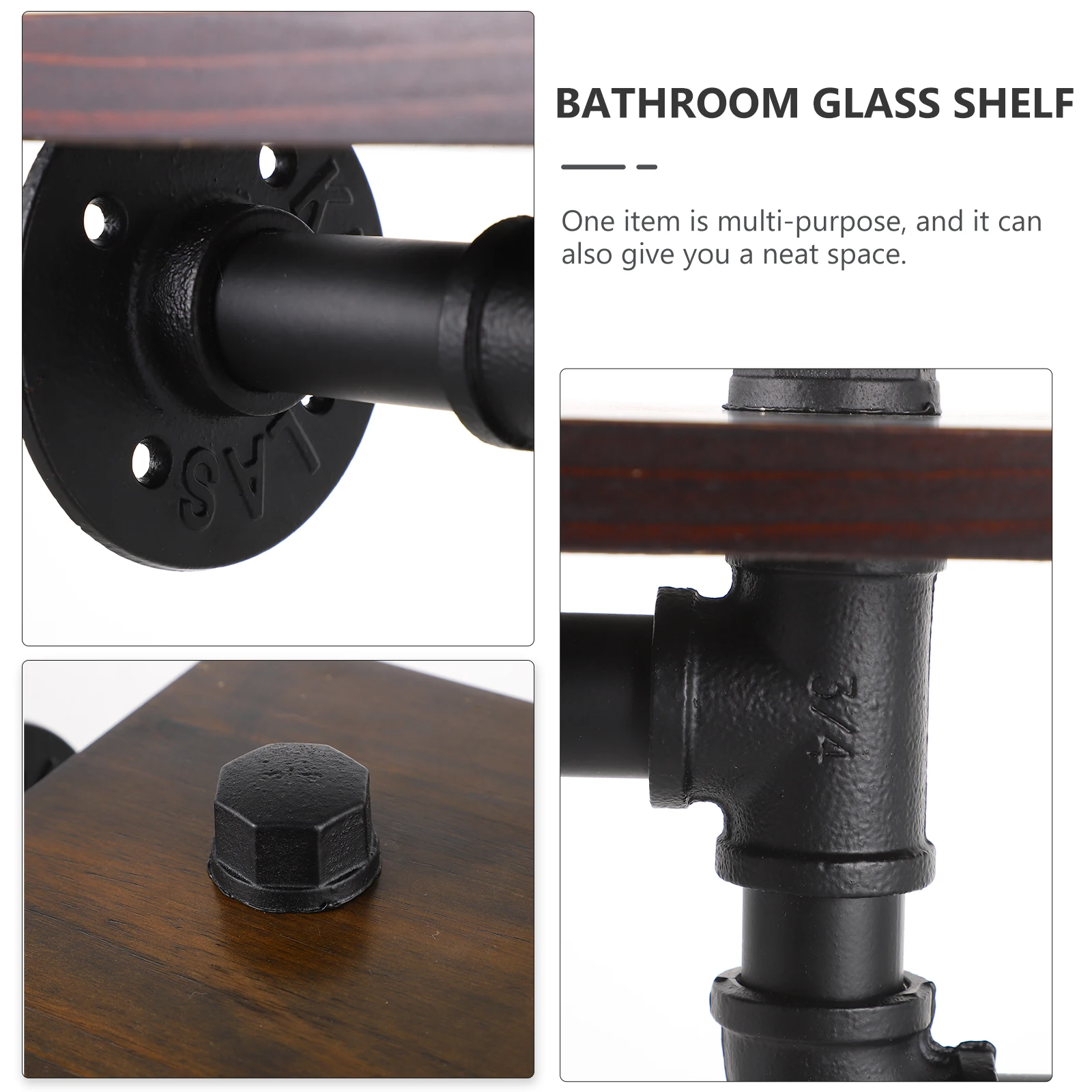 Деревянная полка для хранения, многоцелевой держатель для мелочей в ванной комнате, органайзер для салфеток, экономия места, мебель для дома