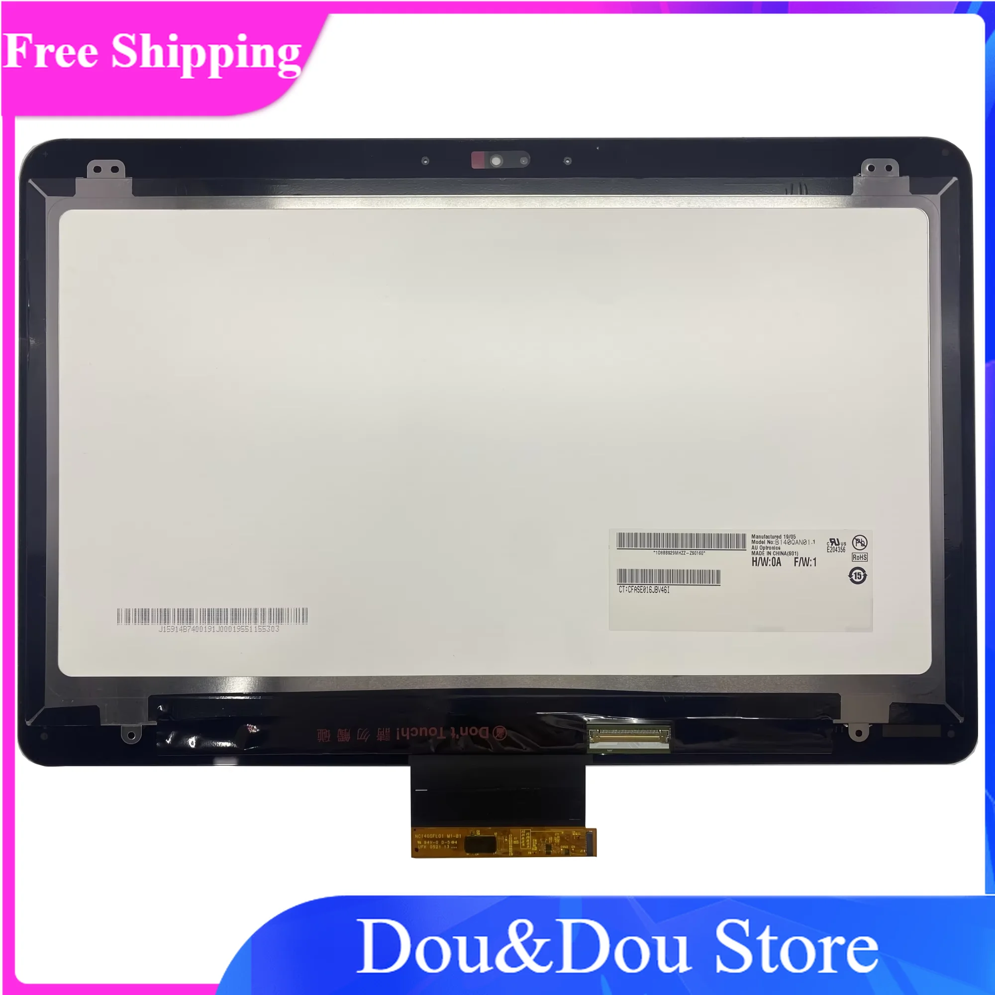 14" For HP 2560x1440 EliteBook 1040 G3 Display Matrix Panel B140QAN01.1 QHD Screen LCD Touch
14" For HP 2560x1440 EliteBook 1040 G3 Display Matrix Panel B140QAN01.1 QHD Screen LCD Touch