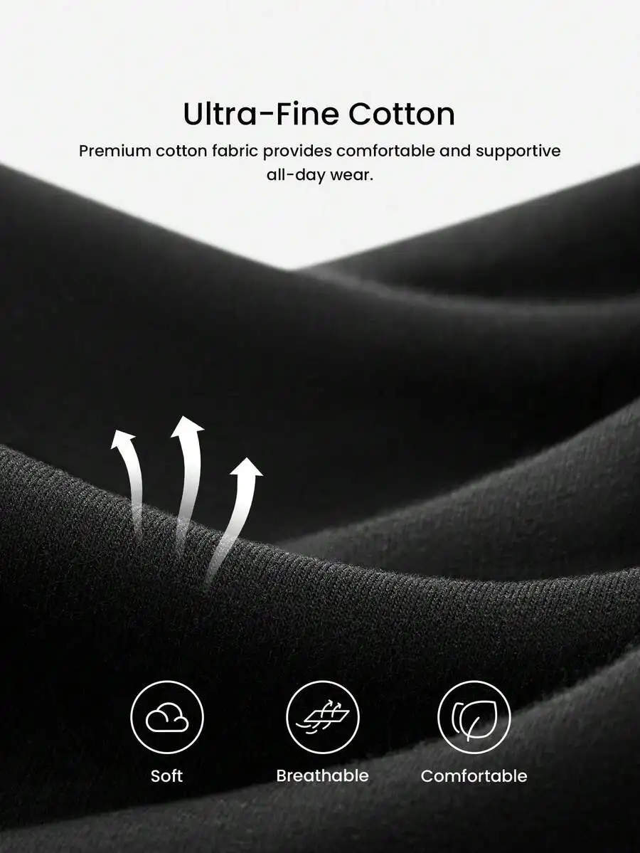 Ultra-Fine Cotton Mid Waist Briefs Tummy Control Women Panties Soft Breathable Comfortable
Ultra-Fine Cotton Mid Waist Briefs Tummy Control Women Panties Soft Breathable Comfortable