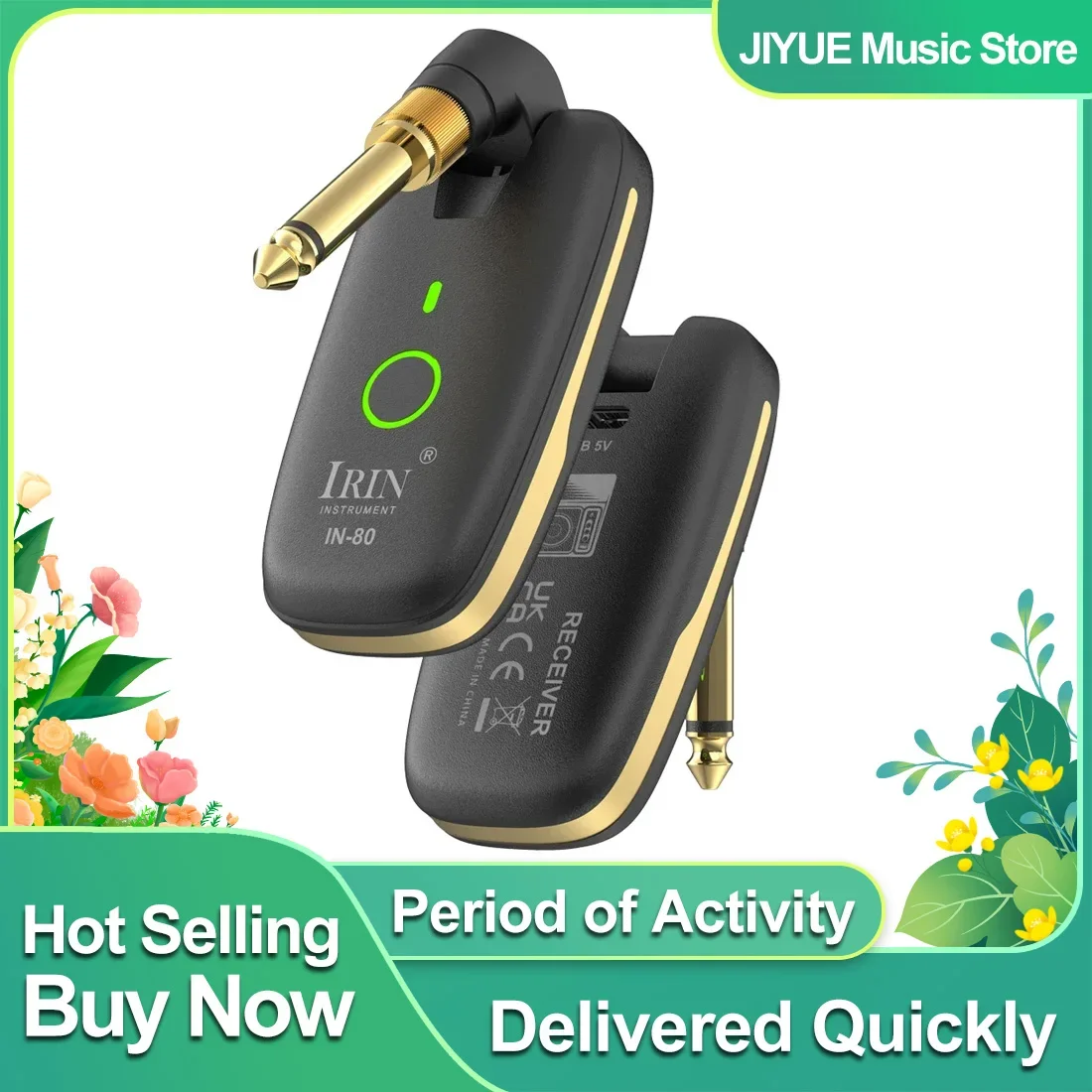 IRIN IN-80 Guitar Wireless System Transceiver Audio Amplifier Wireless Electric Guitar Transmitter Receiver For Guitar Bass
IRIN IN-80 Guitar Wireless System Transceiver Audio Amplifier Wireless Electric Guitar Transmitter Receiver For Guitar Bass