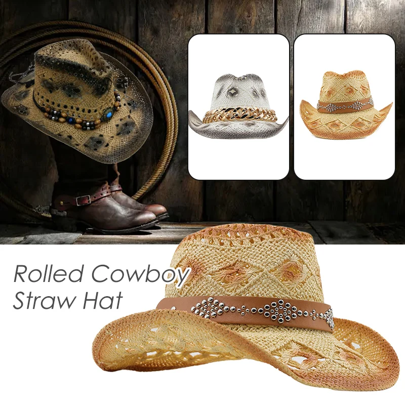Boho Straw Hat Cowgirl Cowboy Hats West Hats Turquoise Headwear Wide Brim Cap Western Sombrero Summer Vacation Beach Cap
Boho Straw Hat Cowgirl Cowboy Hats West Hats Turquoise Headwear Wide Brim Cap Western Sombrero Summer Vacation Beach Cap
