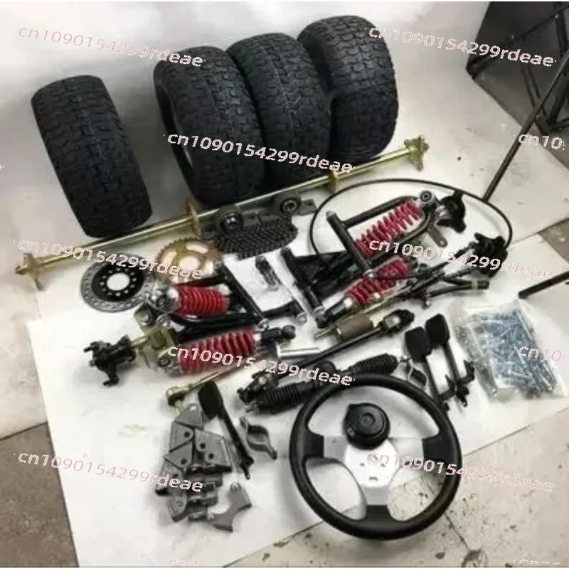 Heavy-Duty Go Kart 1M Axle Kit - Off-Road Steering Suspension & Front/Rear Disc Brake
Heavy-Duty Go Kart 1M Axle Kit - Off-Road Steering Suspension & Front/Rear Disc Brake