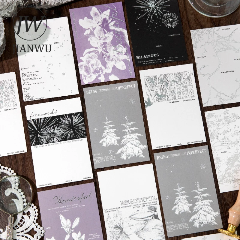 JIANWU Abandoned Mailbox Series Vintage Tree Flower Landscape Material Collage Memo Pad Creative DIY Junk Journal Stationery
JIANWU Abandoned Mailbox Series Vintage Tree Flower Landscape Material Collage Memo Pad Creative DIY Junk Journal Stationery