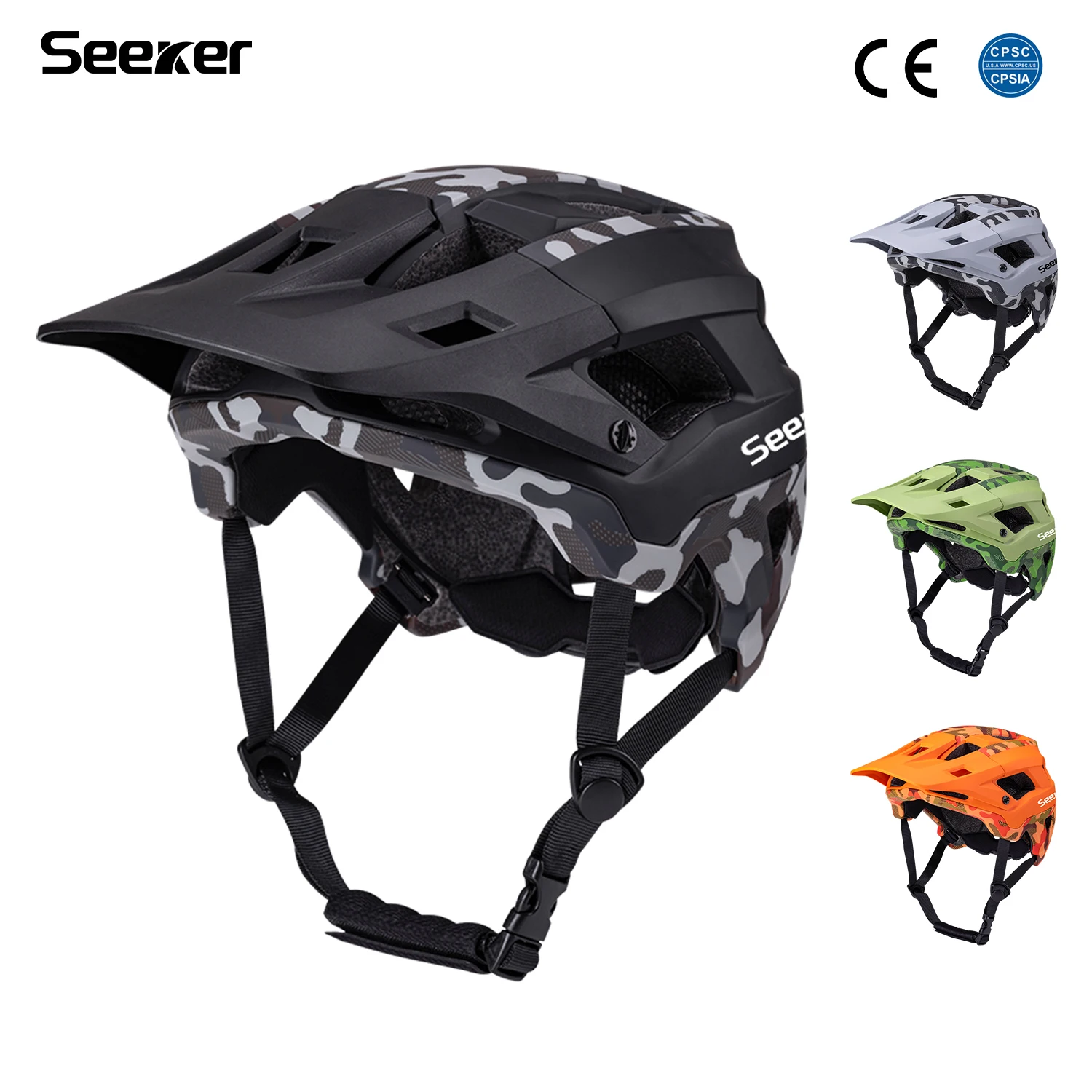 Камуфляжный велосипедный шлем Seeker, унисекс, легкий, дышащий, противоударный, для горных велосипедов, для даунхилла и активного отдыха на природе.
Камуфляжный велосипедный шлем Seeker, унисекс, легкий, дышащий, противоударный, для горных велосипедов, для даунхилла и активного отдыха на природе.
